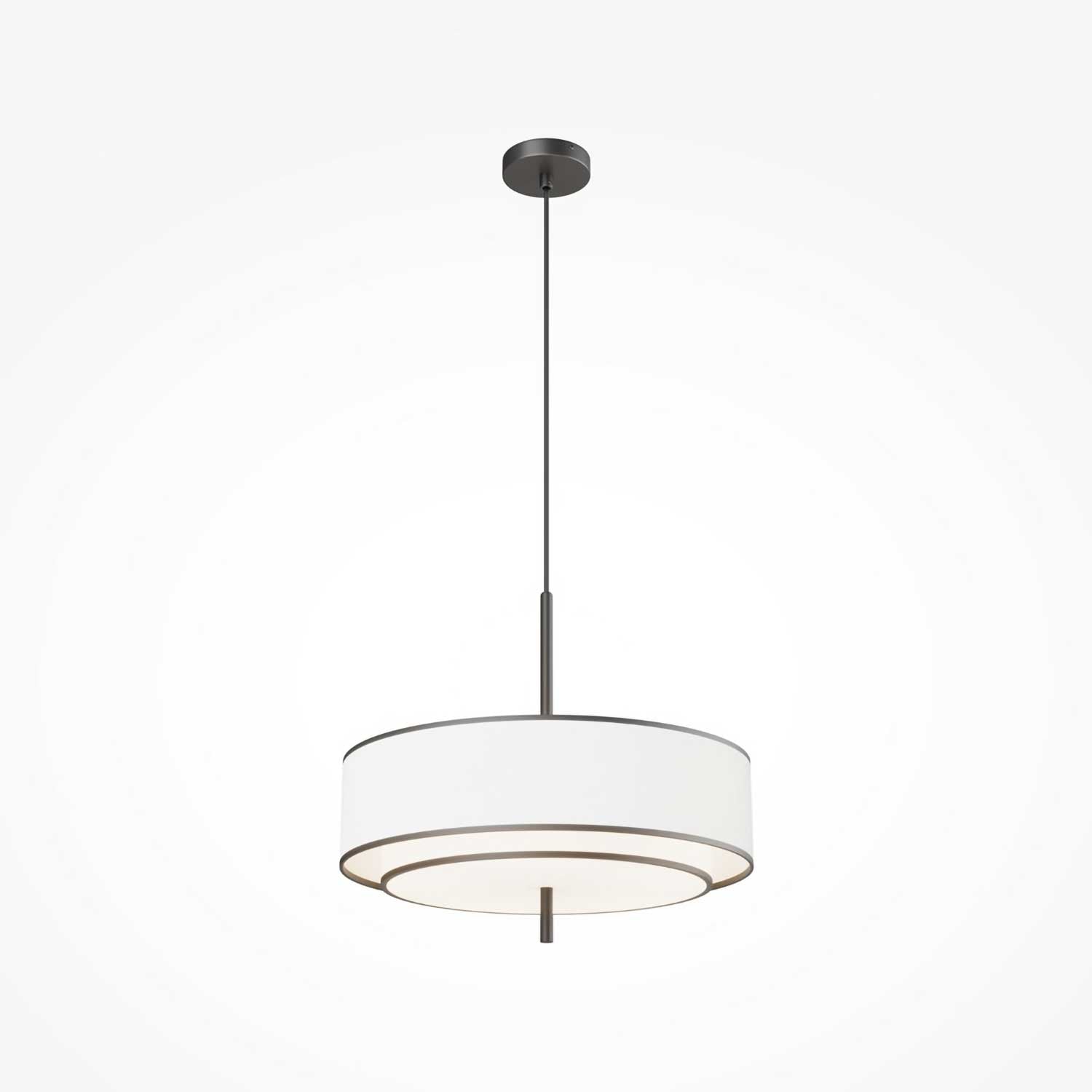 Bergamo - Suspension tissu blanc pour chambre zen