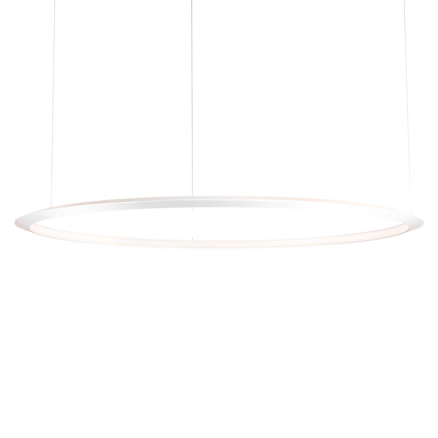 Circular Inward - Grande sospensione LED anello design per soggiorno