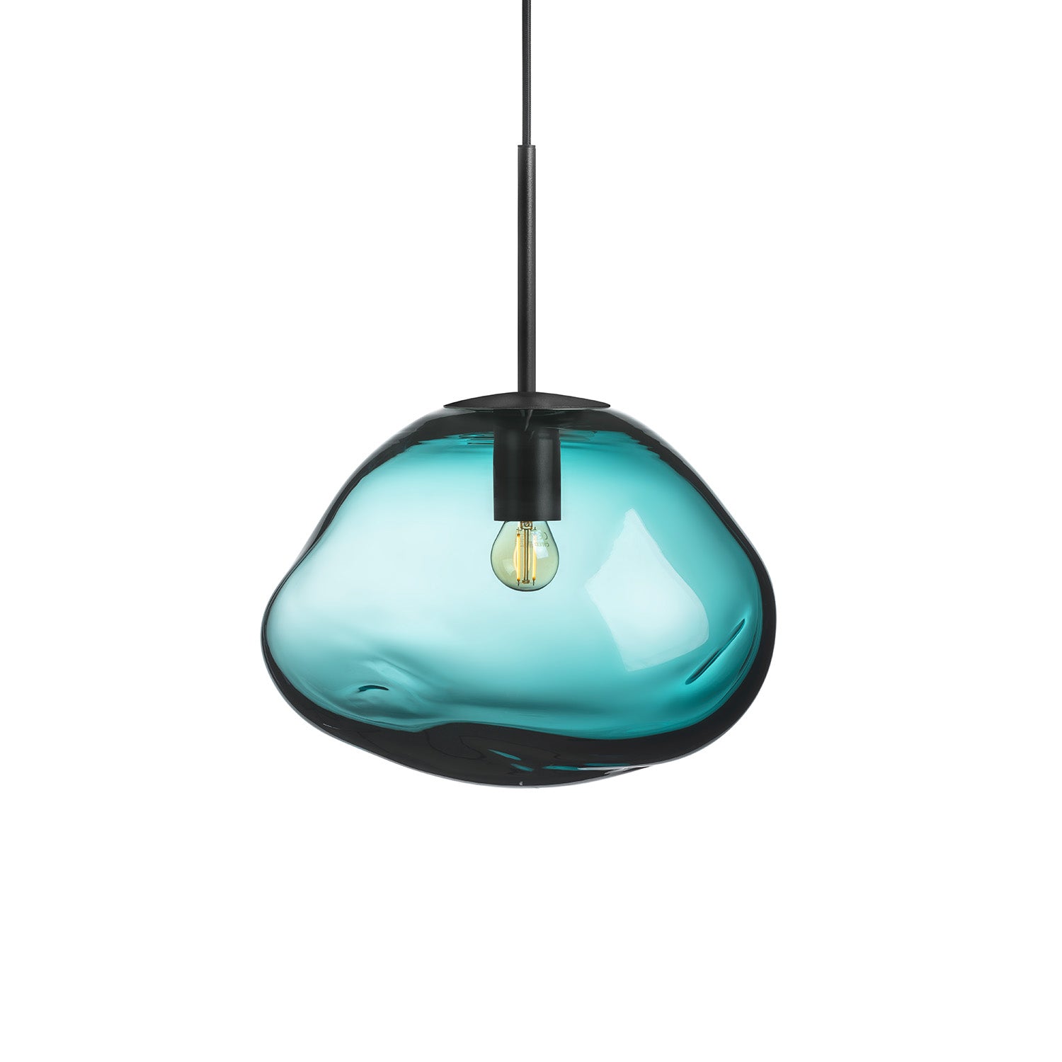 CRYSTAL STONE - Blown glass pebble pendant light