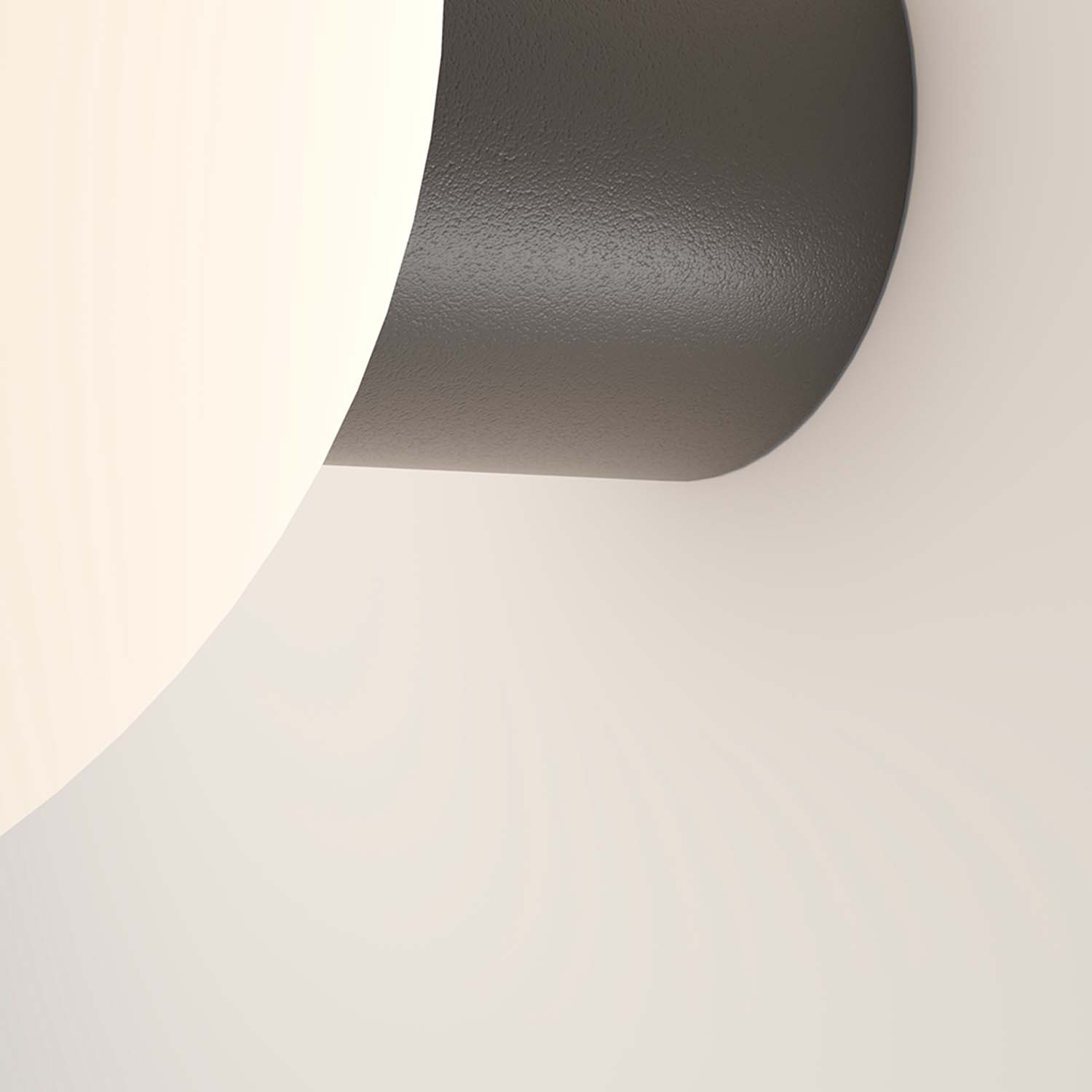 BOLD - Waterproof and stylish white globe exterior wall light