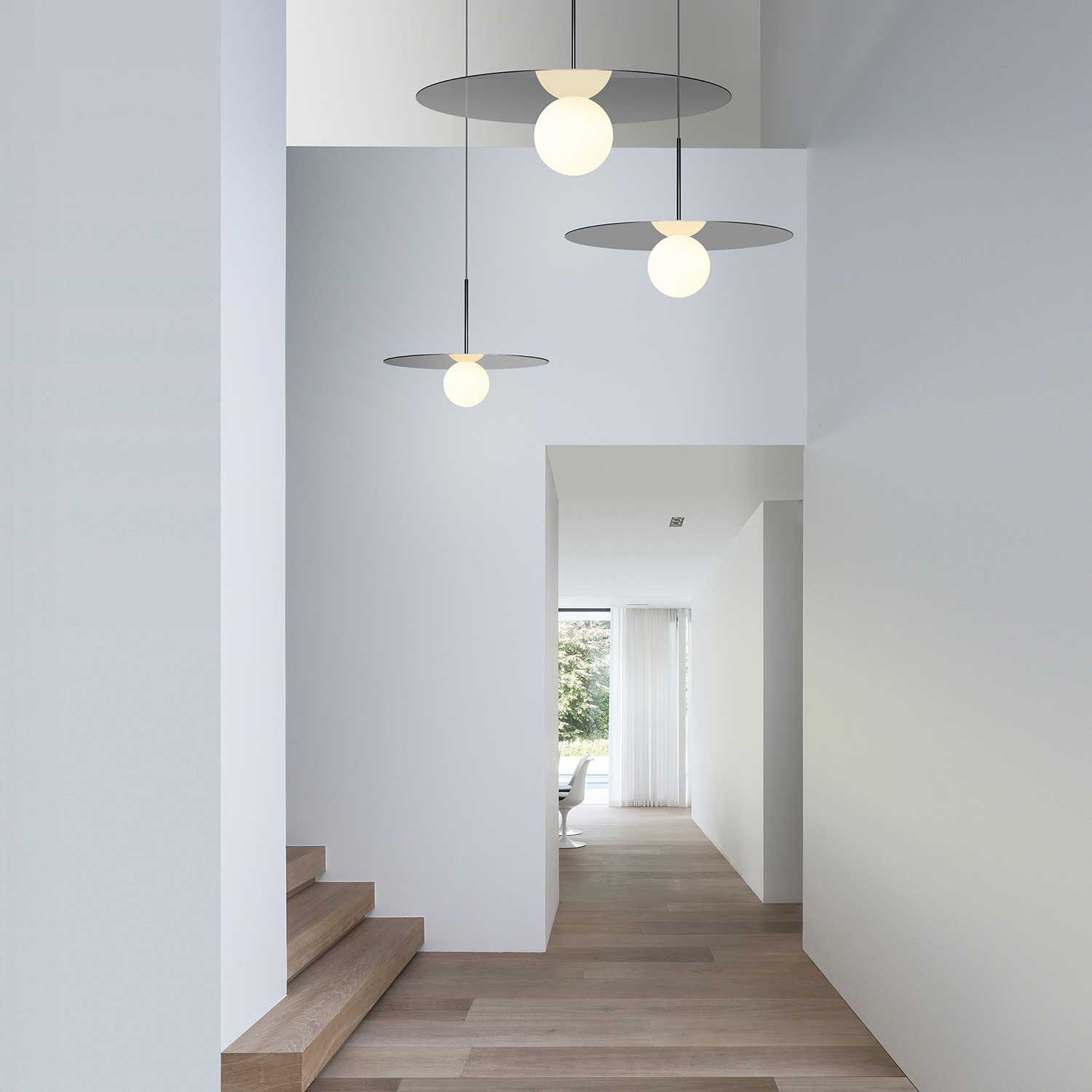 Bola Disc - Hängeleuchte mit integrierter dimmbarer LED-Scheibe