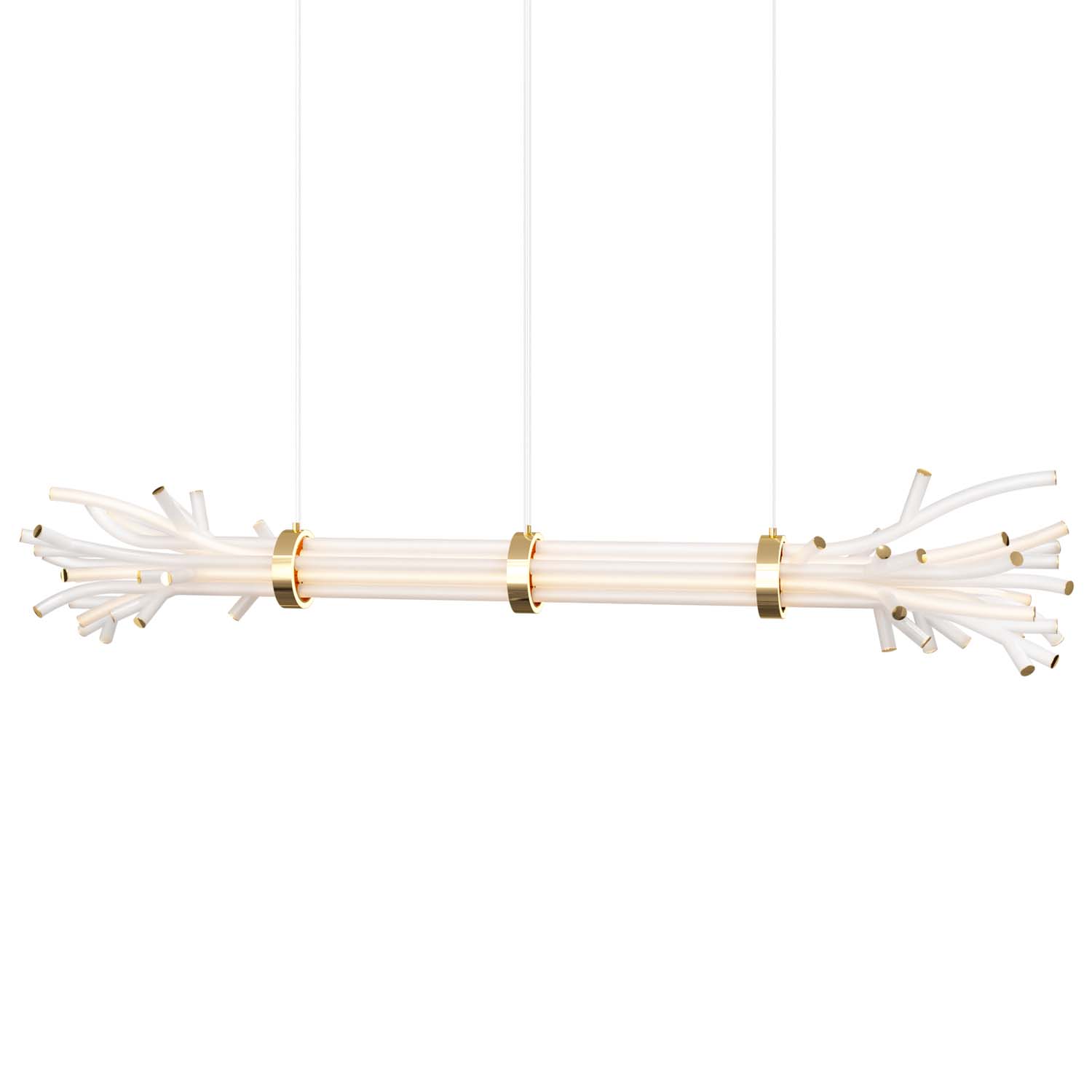 BRANCHY - Luxurious crystal wood bundle suspension