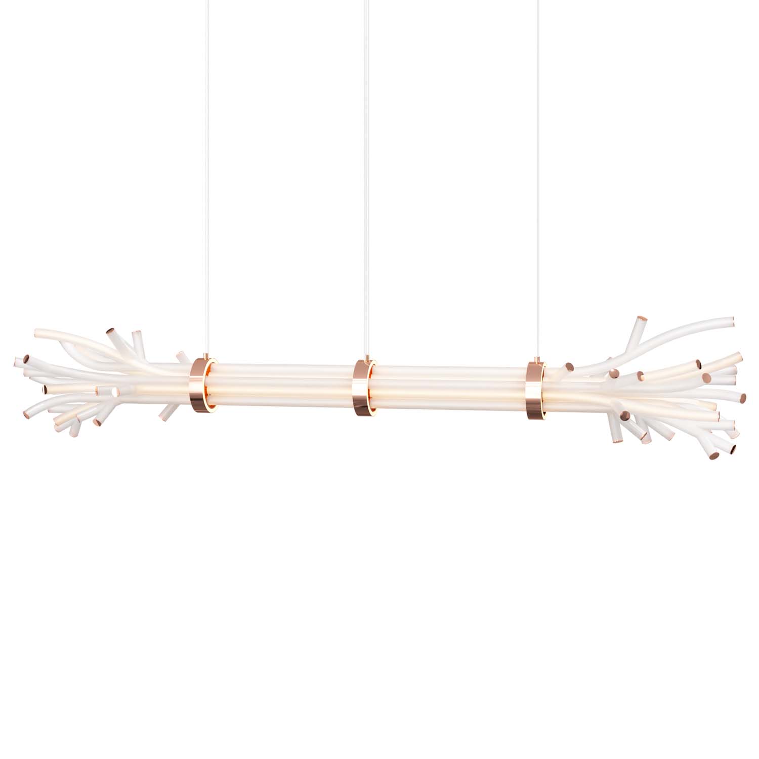 BRANCHY - Luxurious crystal wood bundle suspension