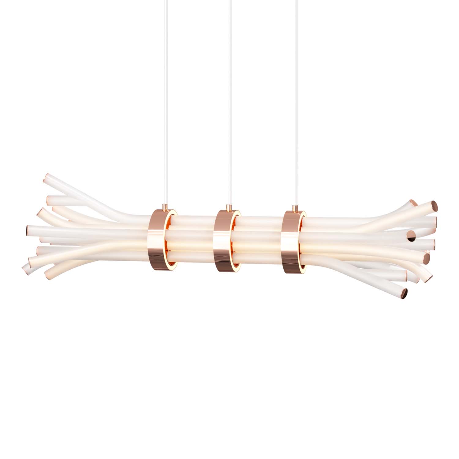 BRANCHY - Luxurious crystal wood bundle suspension