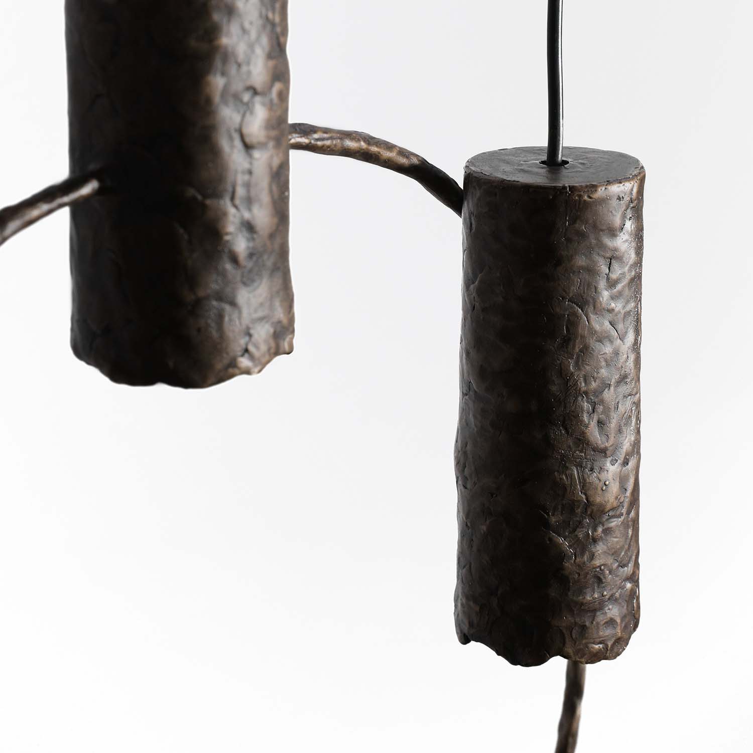 BRONZE SET - Suspension industrielle en bronze ou métal brut