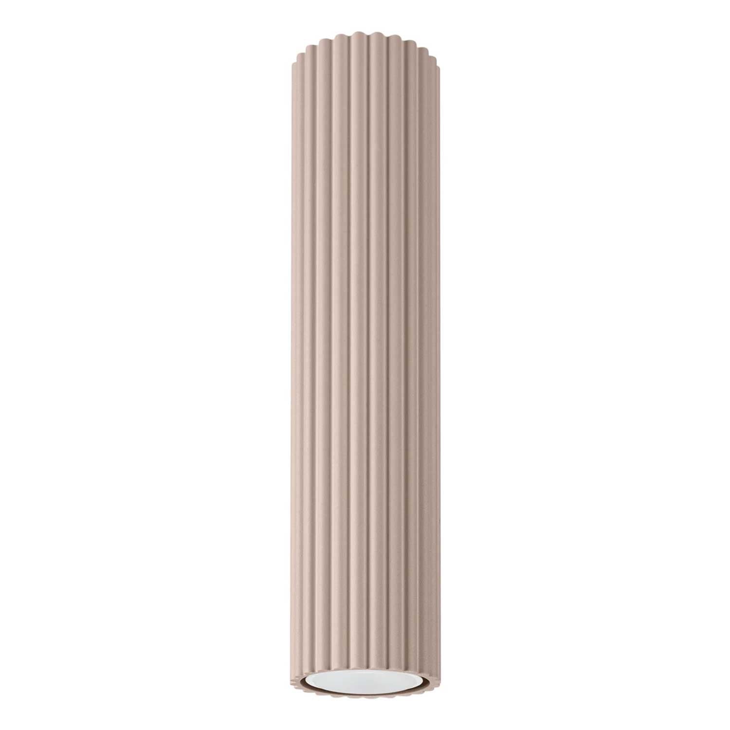 Buna - Deckenleuchte gerilltes Aluminiumrohr für modernes Wohnzimmer
