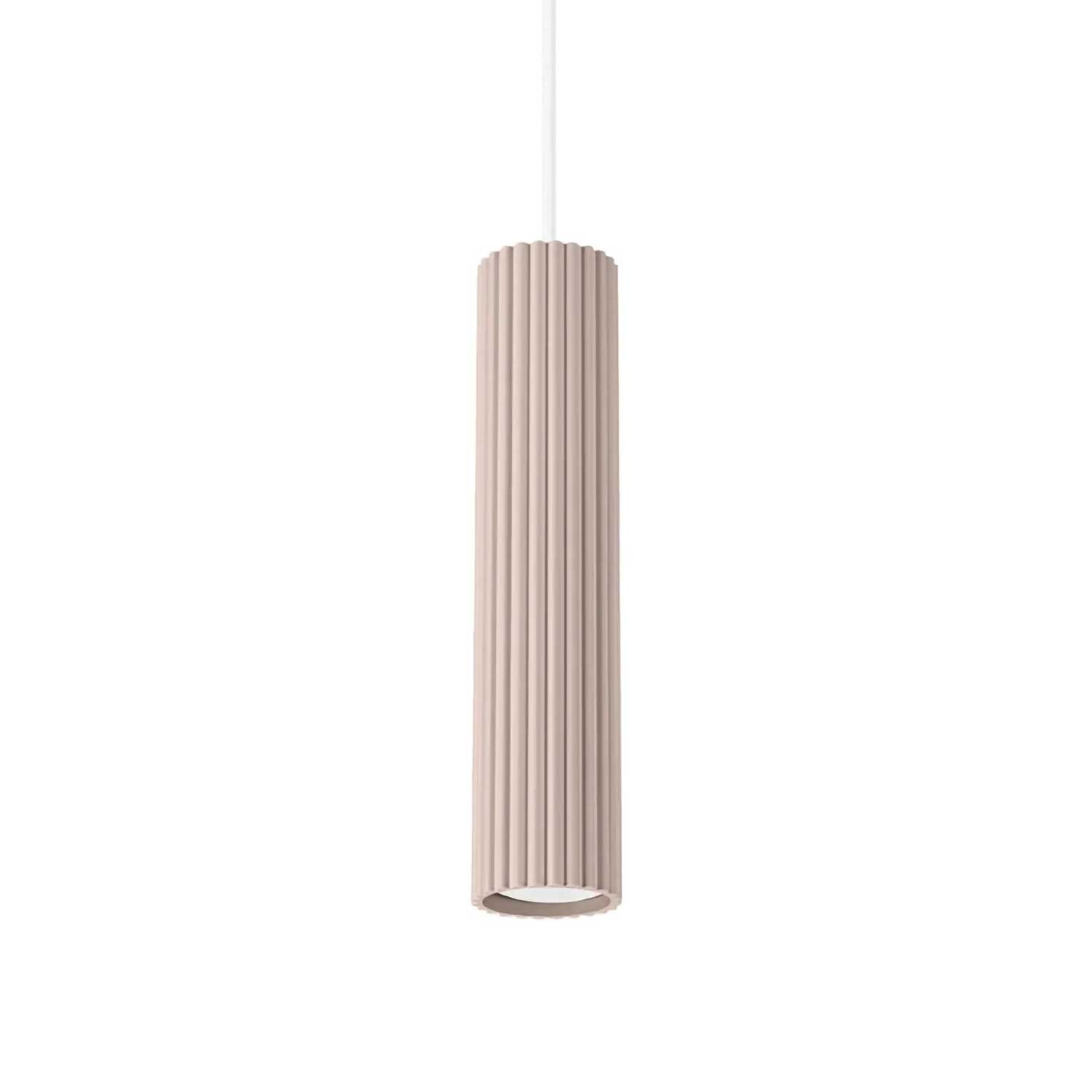Buna - Lustre salon moderne en alu cannelé
