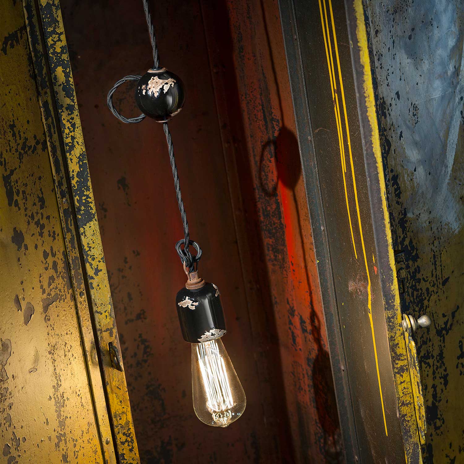 Vintage - Suspension design industriel pour cuisine