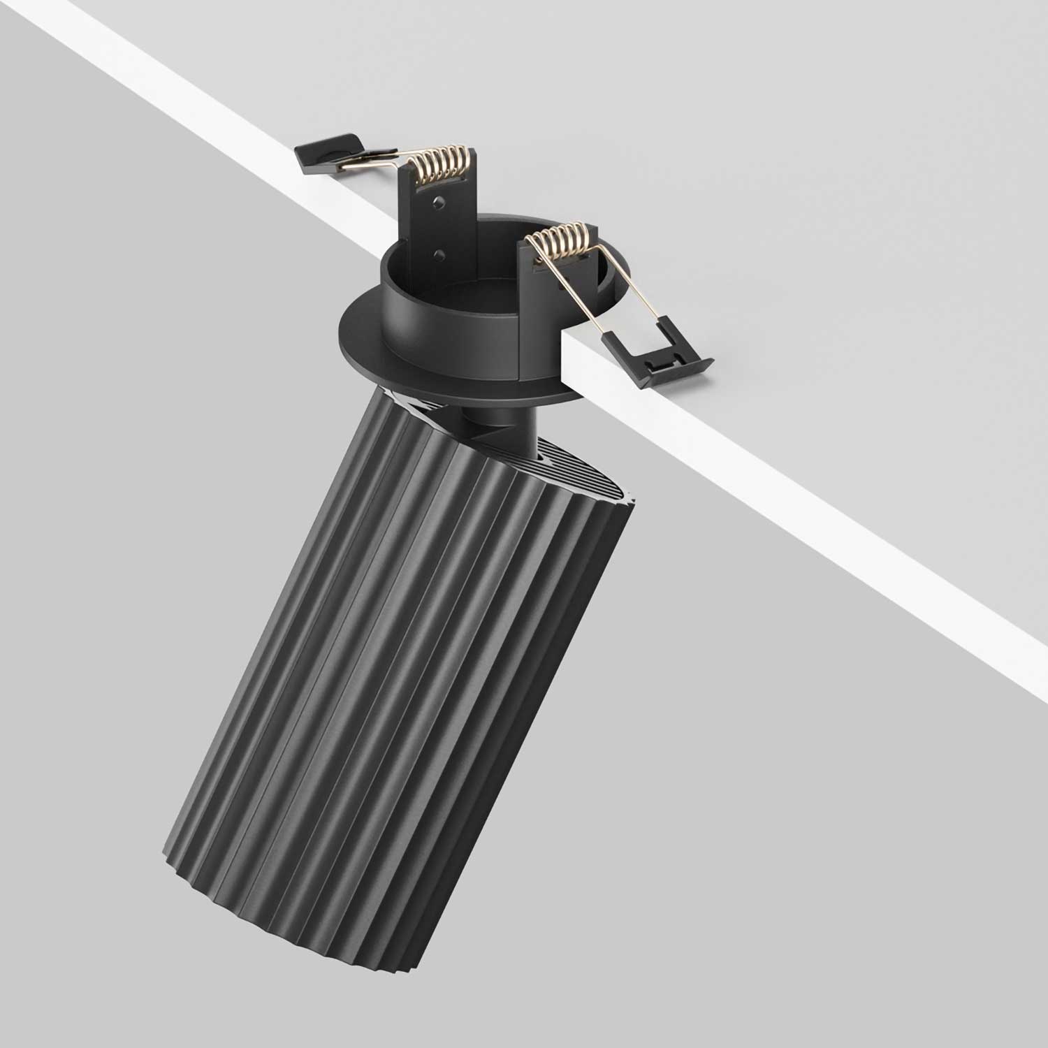 Calipso - Semi-recessed adjustable spotlight ceiling light