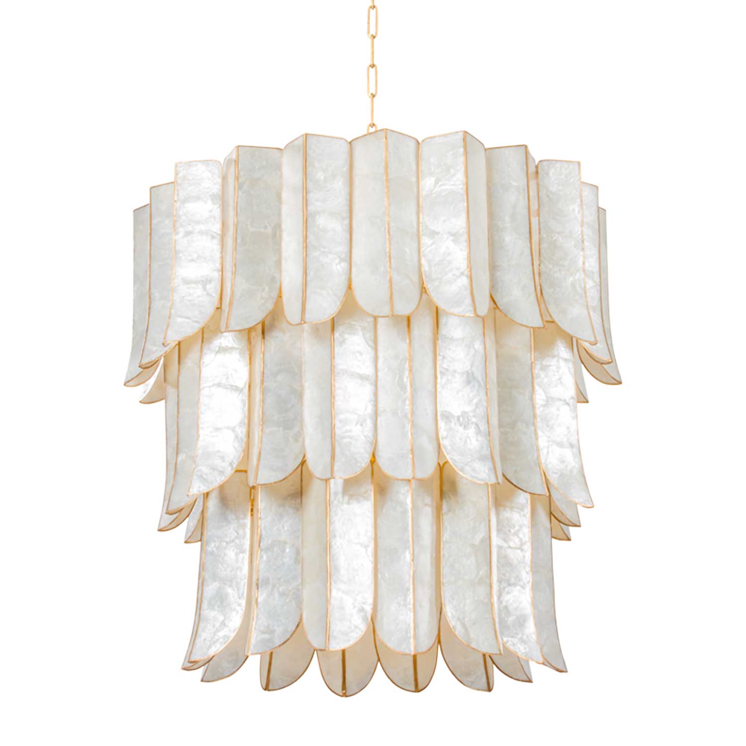 Cartagena - Luxuriöser Capiz-Kronleuchter für das Esszimmer