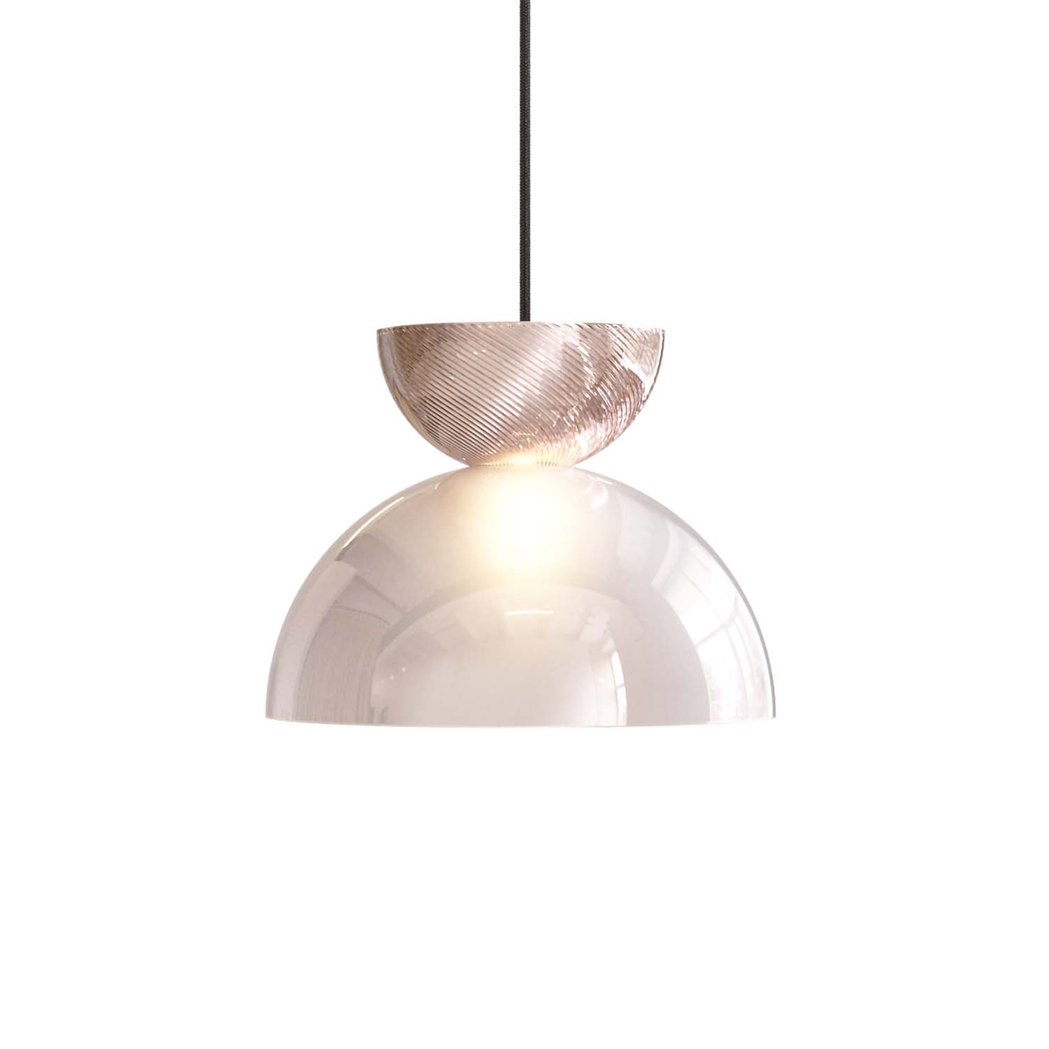 CHARM - Suspension luxueuse demi-lune en verre moderne