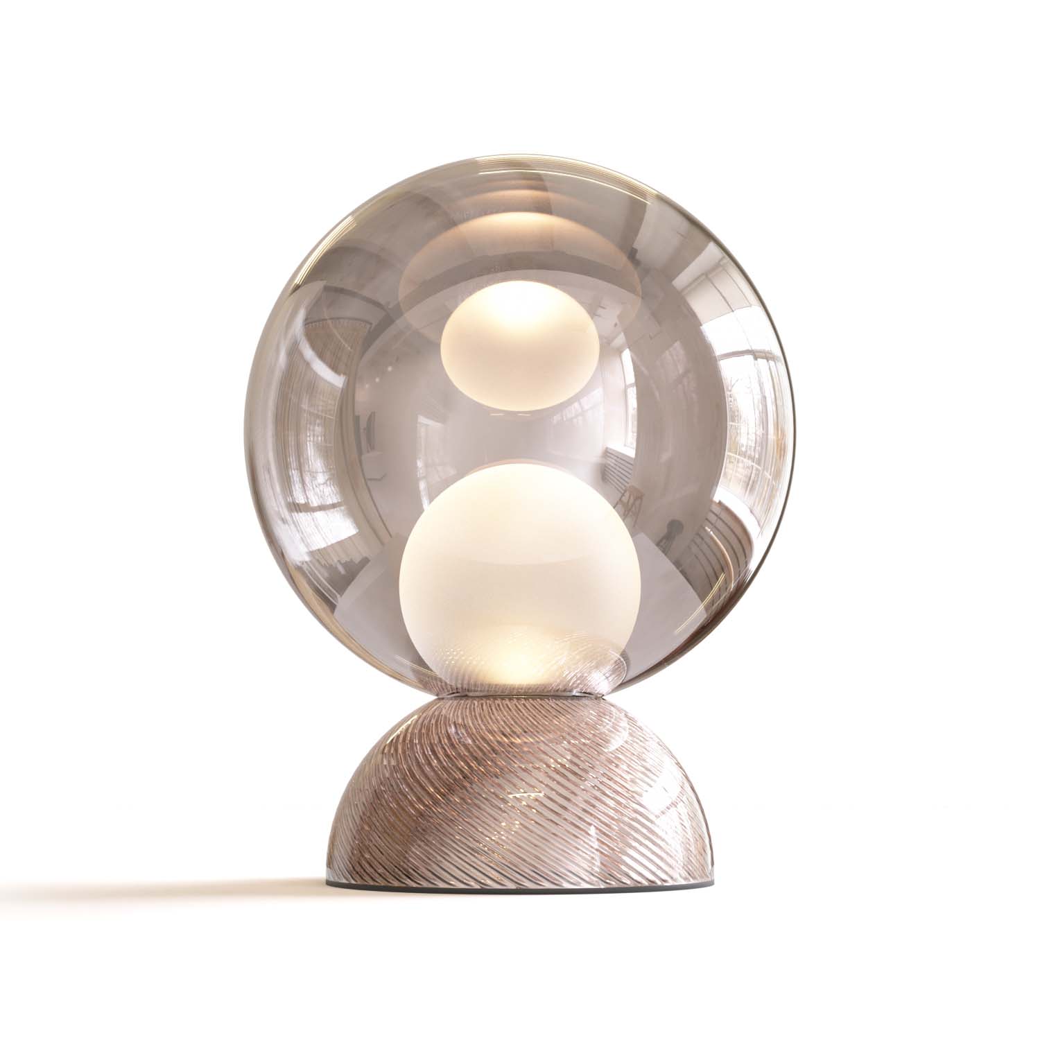 CHARM - Lampe à poser luxueuse en verre sablé design