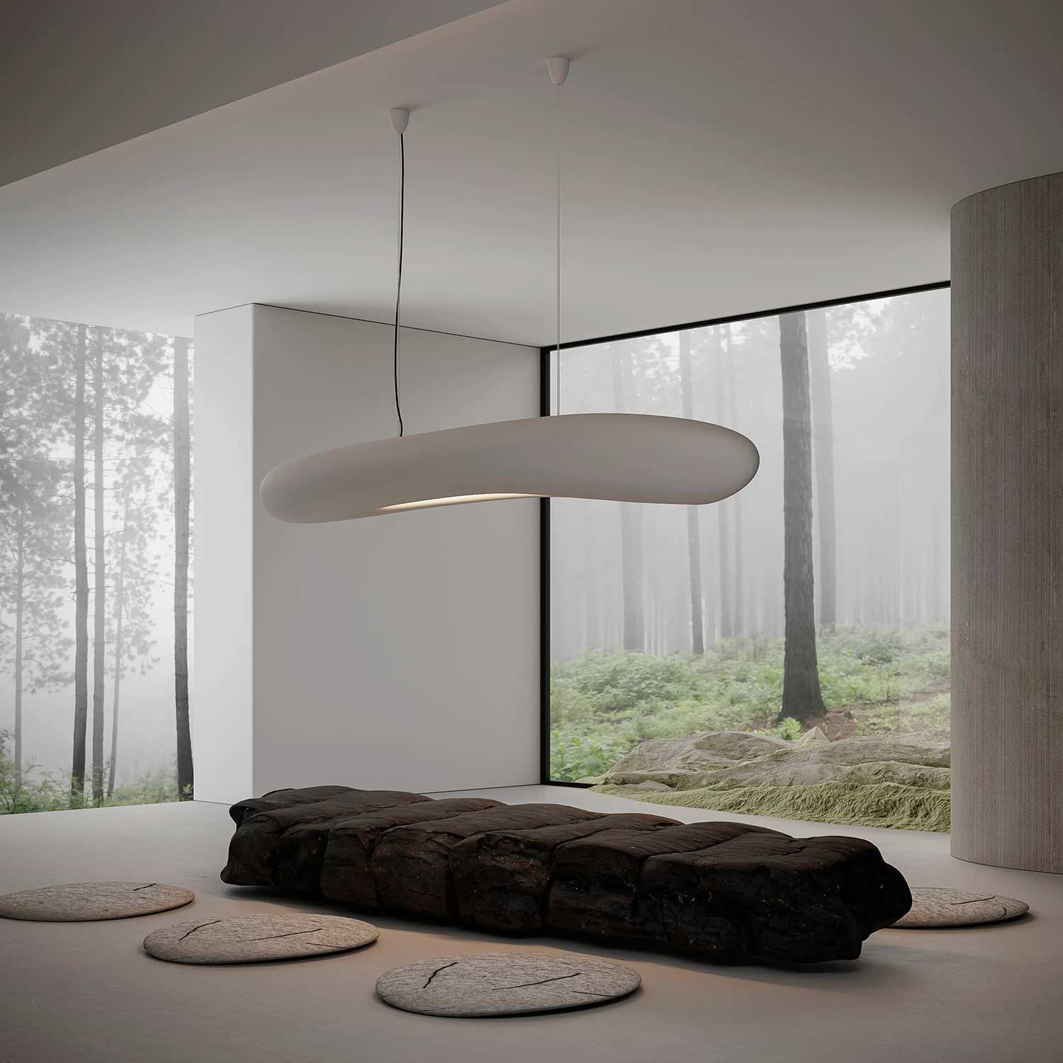 CHOVEN - Wabi-sabi design cloud suspension for interior