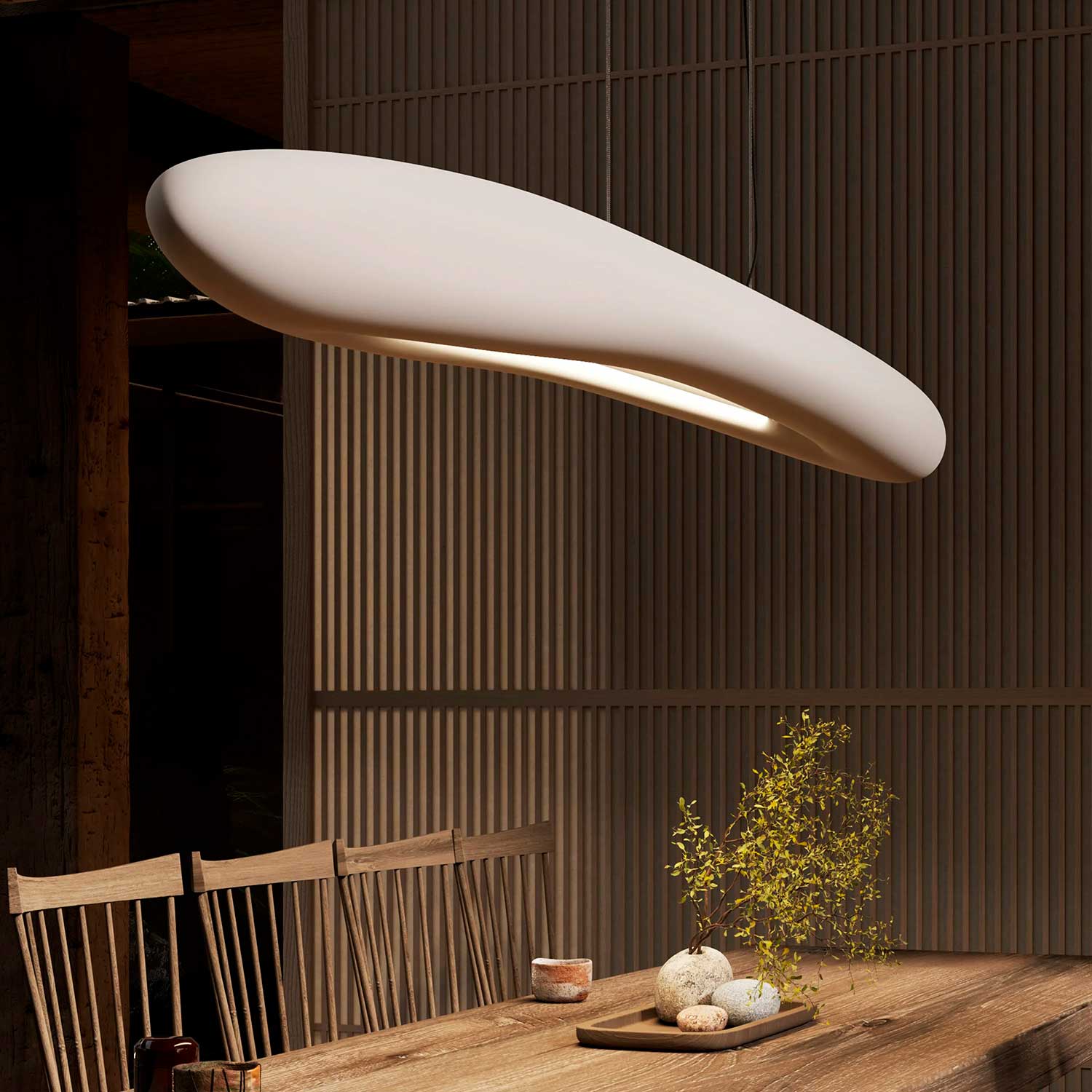 CHOVEN - Wabi-sabi design cloud suspension for interior