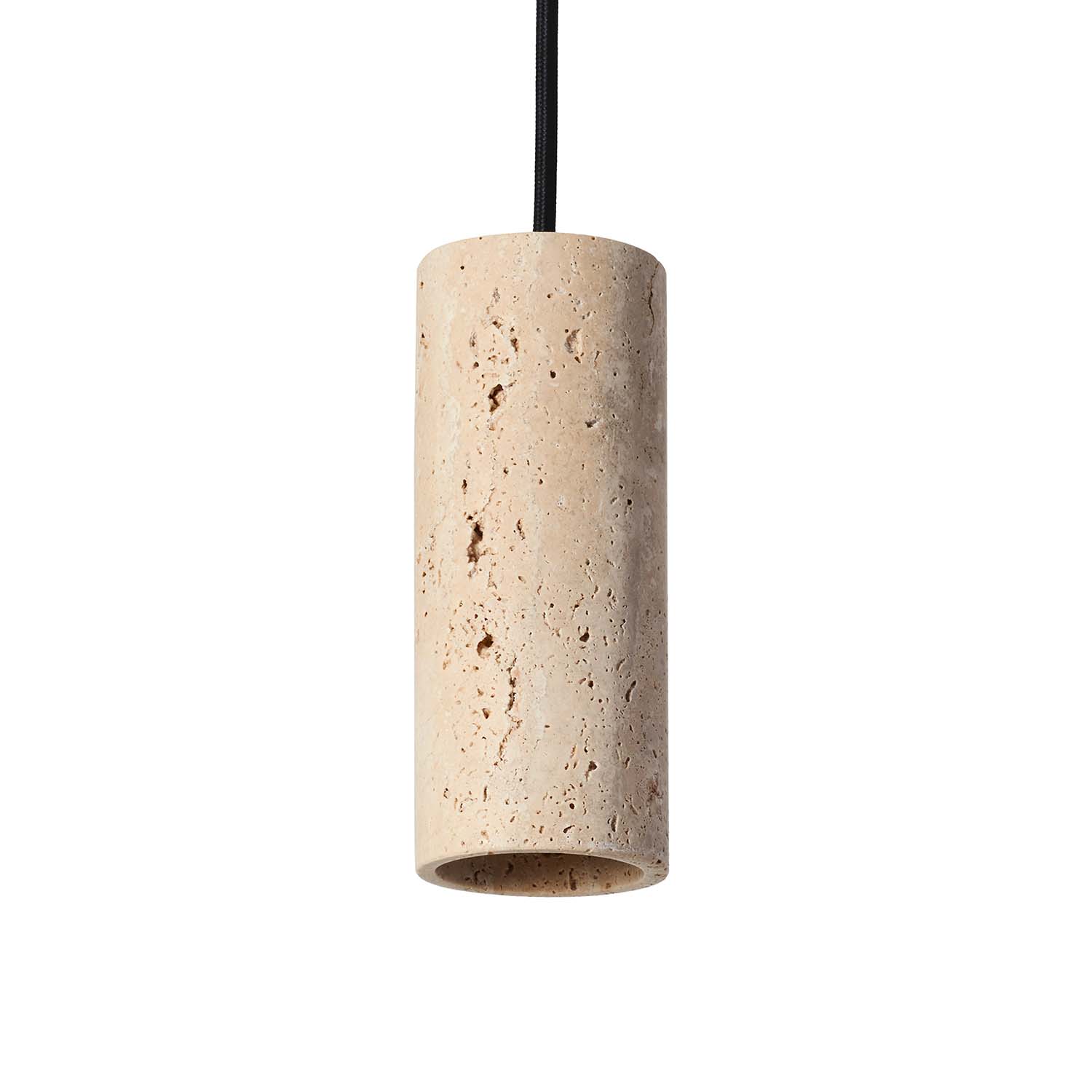 CORE - Design natural travertine spotlight suspension