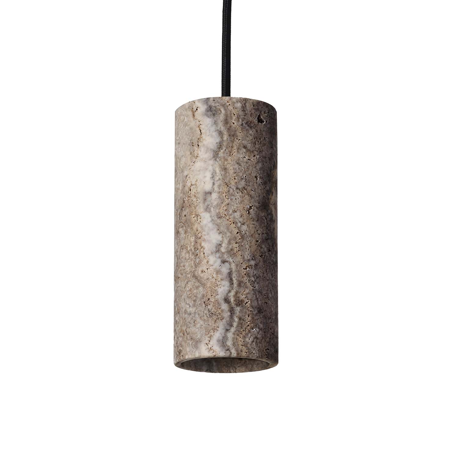 CORE - Design natural travertine spotlight suspension