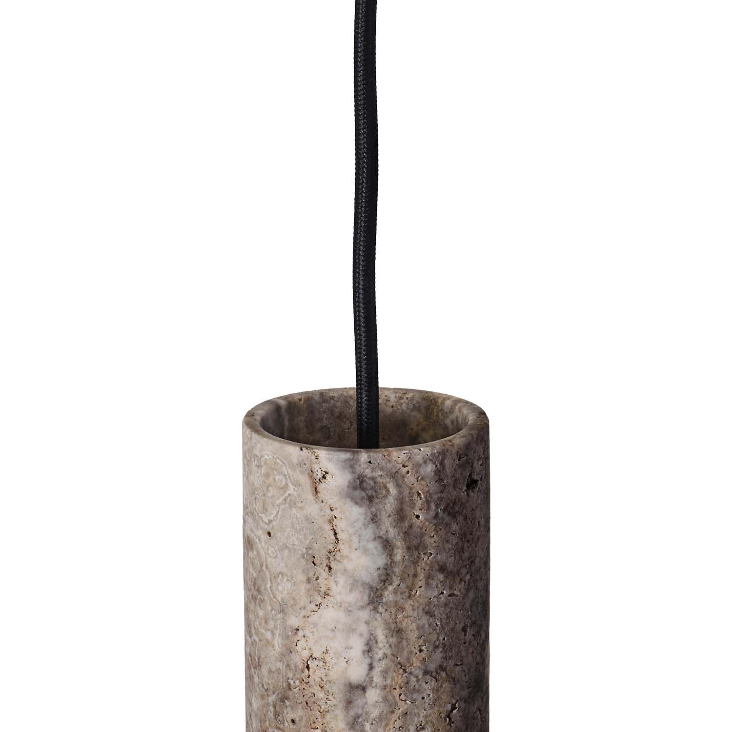 CORE - Design natural travertine spotlight suspension