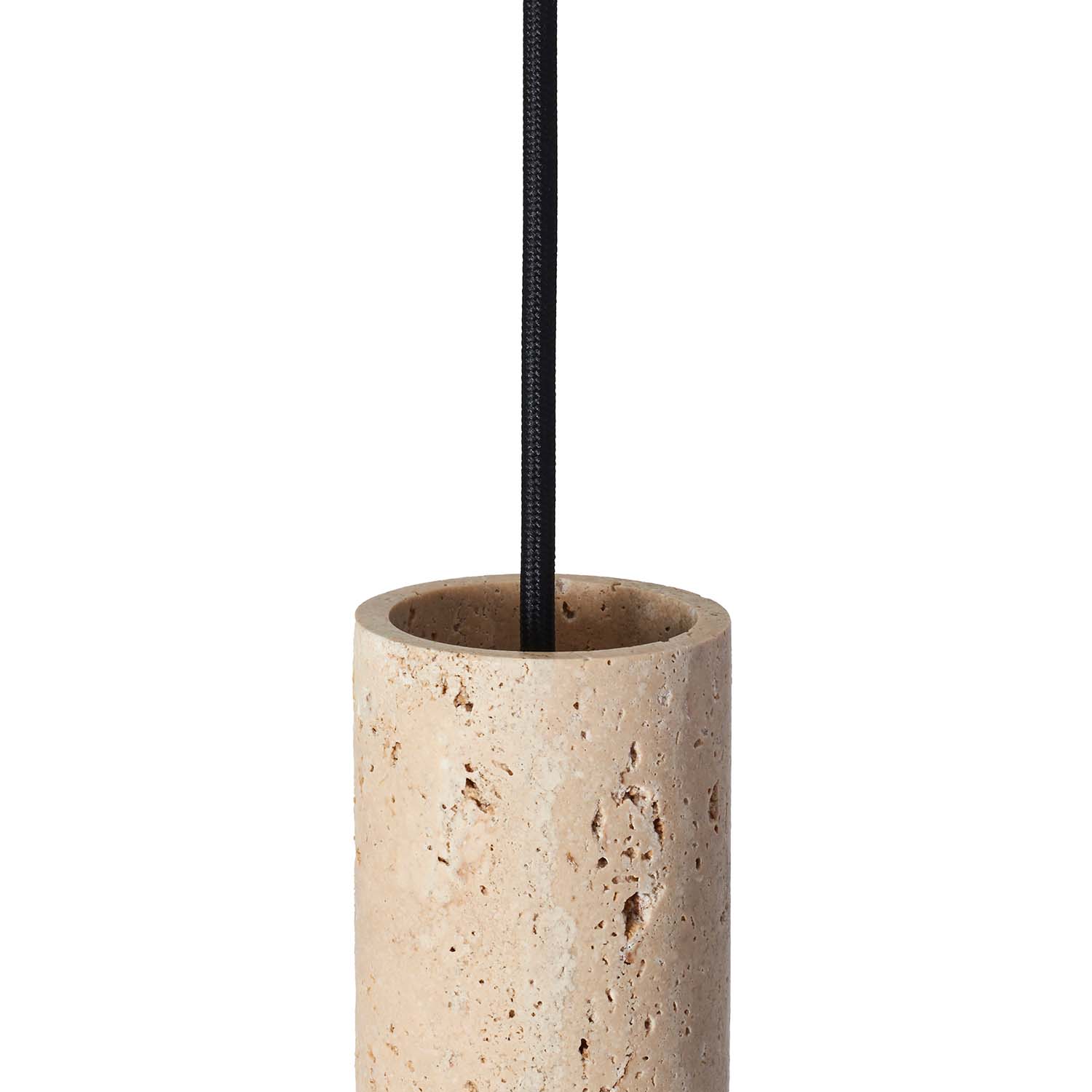 CORE - Design natural travertine spotlight suspension