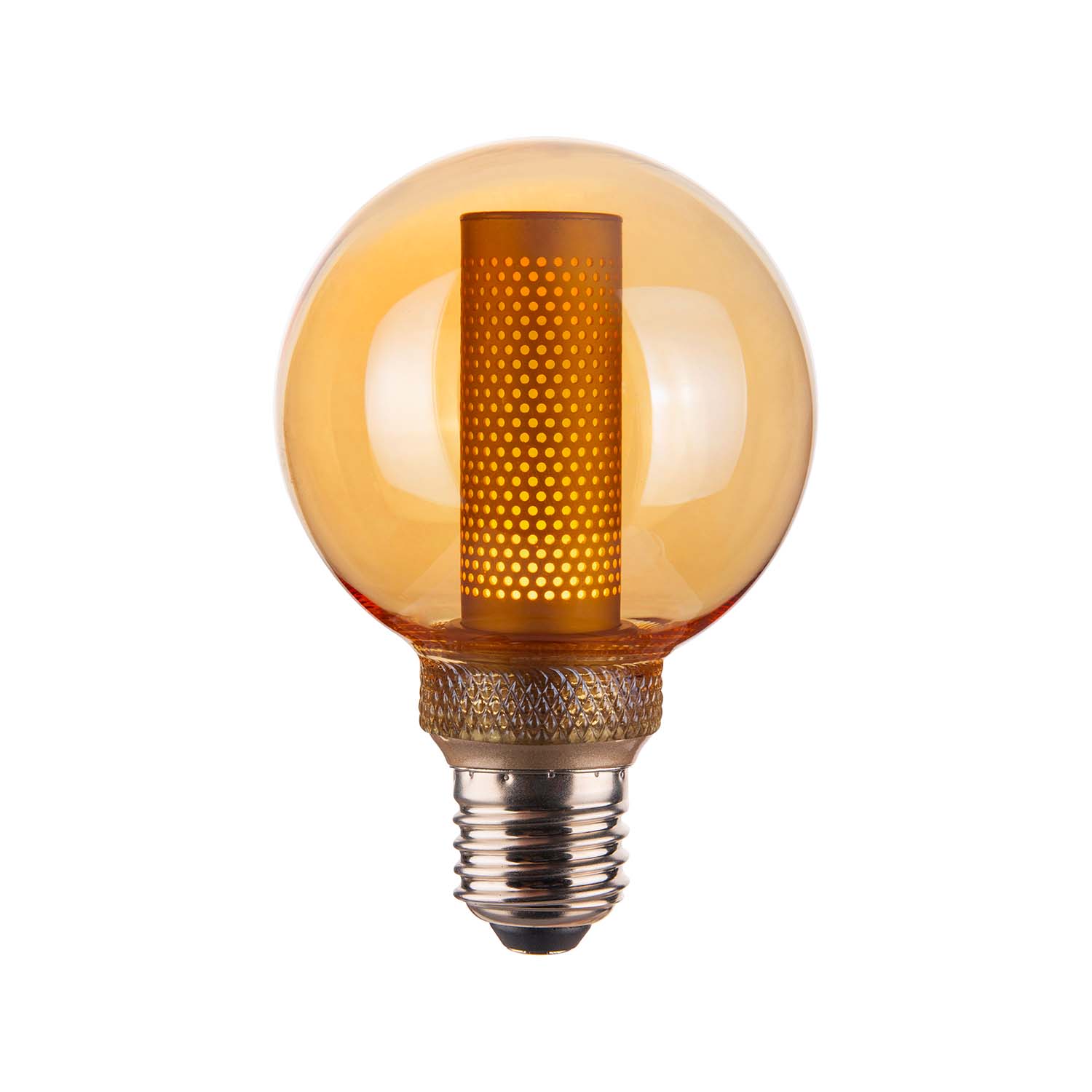 Kern: E27-LED-Glühbirne mit perforiertem Rohr