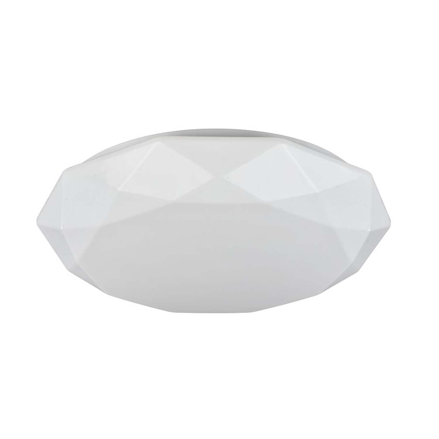 CRYSTALLIZE - White geometric designer acrylic ceiling light