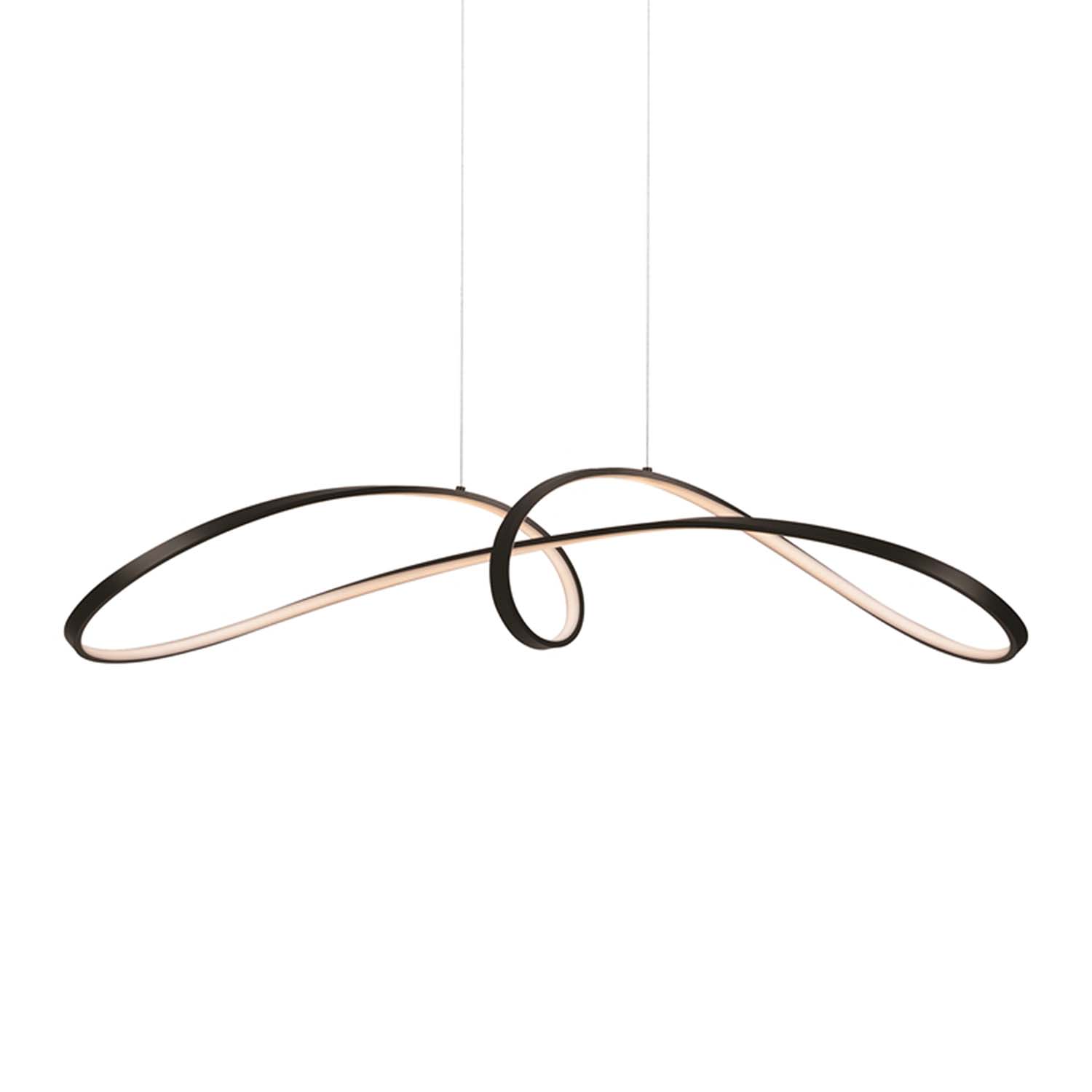 CURVE – Integrierte LED-Knotenaufhängung, goldenes oder schwarzes Design