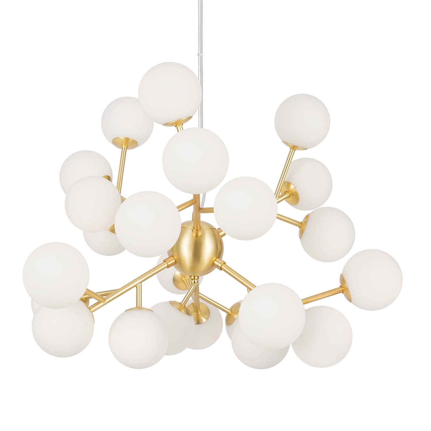 DALLAS - Modern atom glass ball chandelier