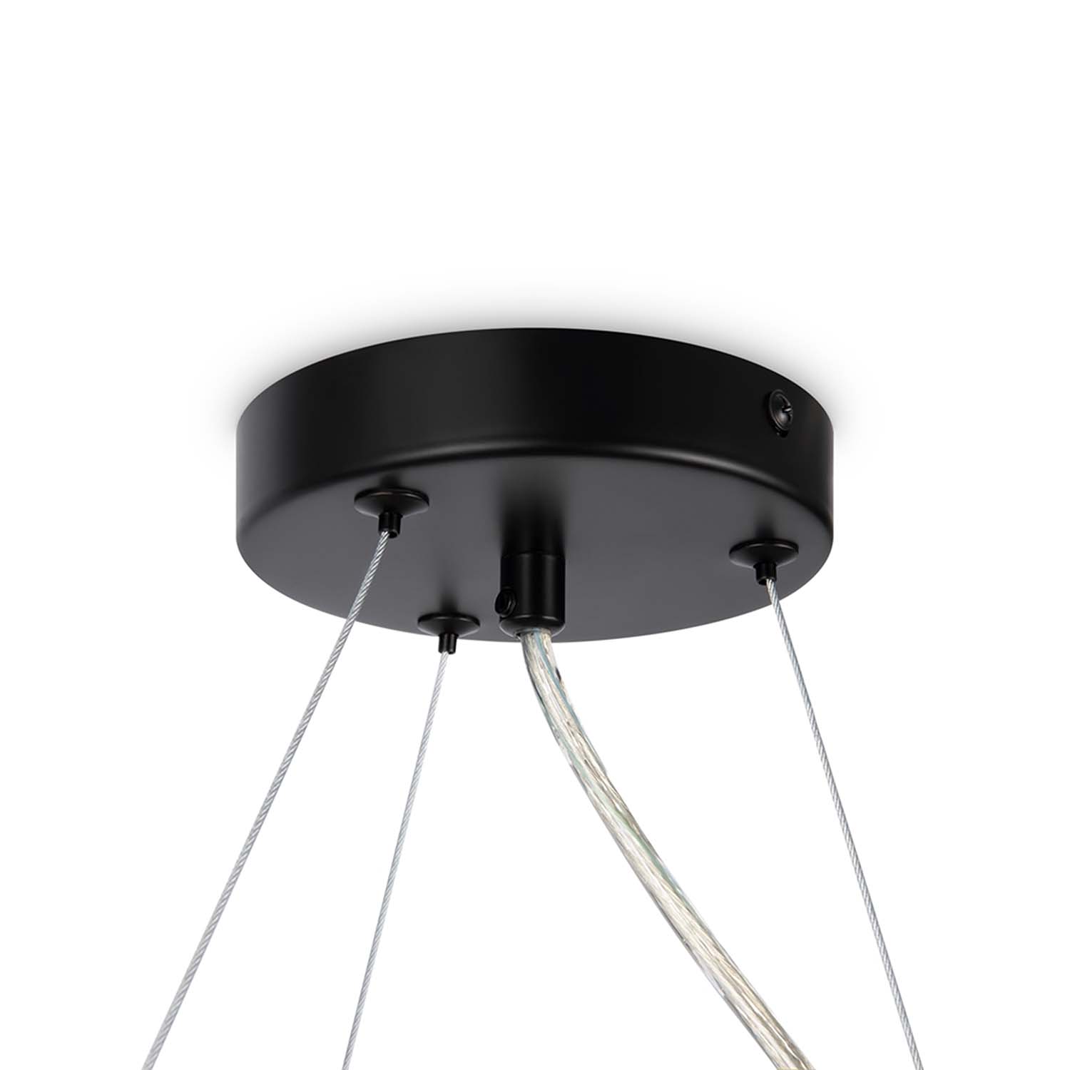 DALLAS - Round chandelier with modern glass balls