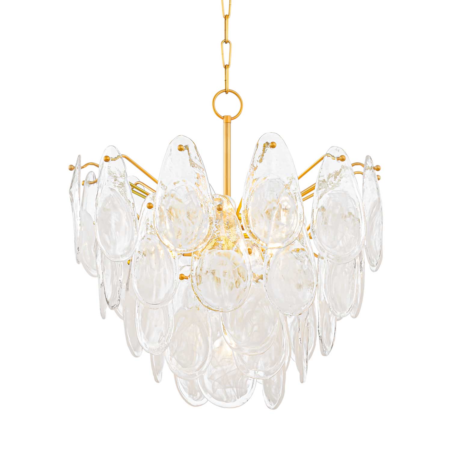 Darcia - Lustre luxueux en verre pour salle à manger style château