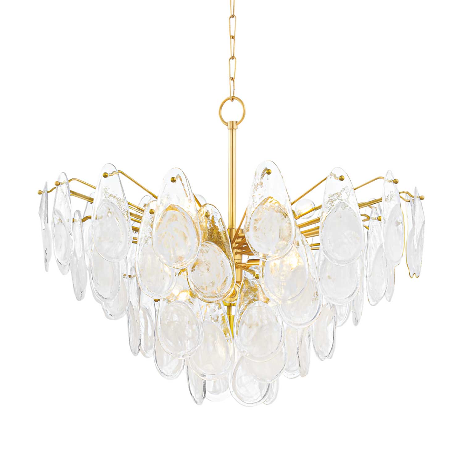Darcia - Lustre luxueux en verre pour salle à manger style château