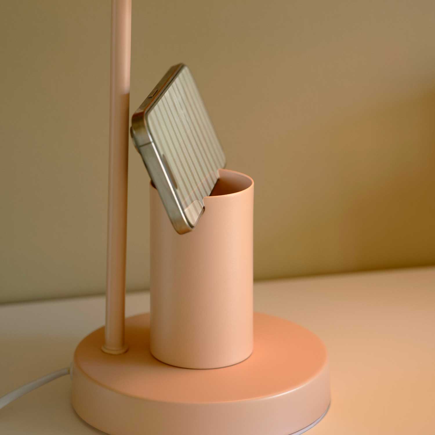 Devone - Lampe de bureau enfant colorée avec pot de crayon