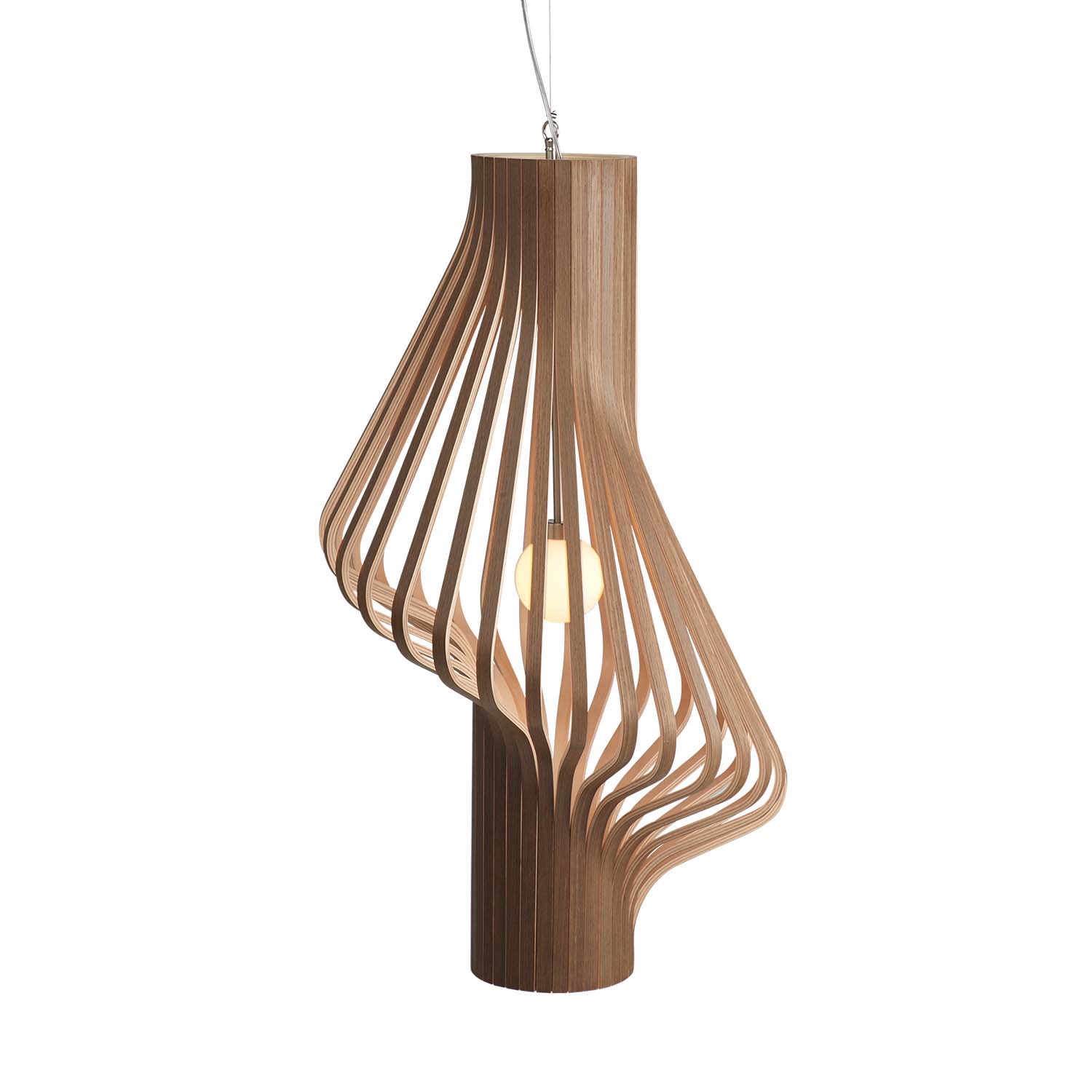 DIVA – Designer- und handwerkliche Pendelleuchte aus Holz, handgefertigt