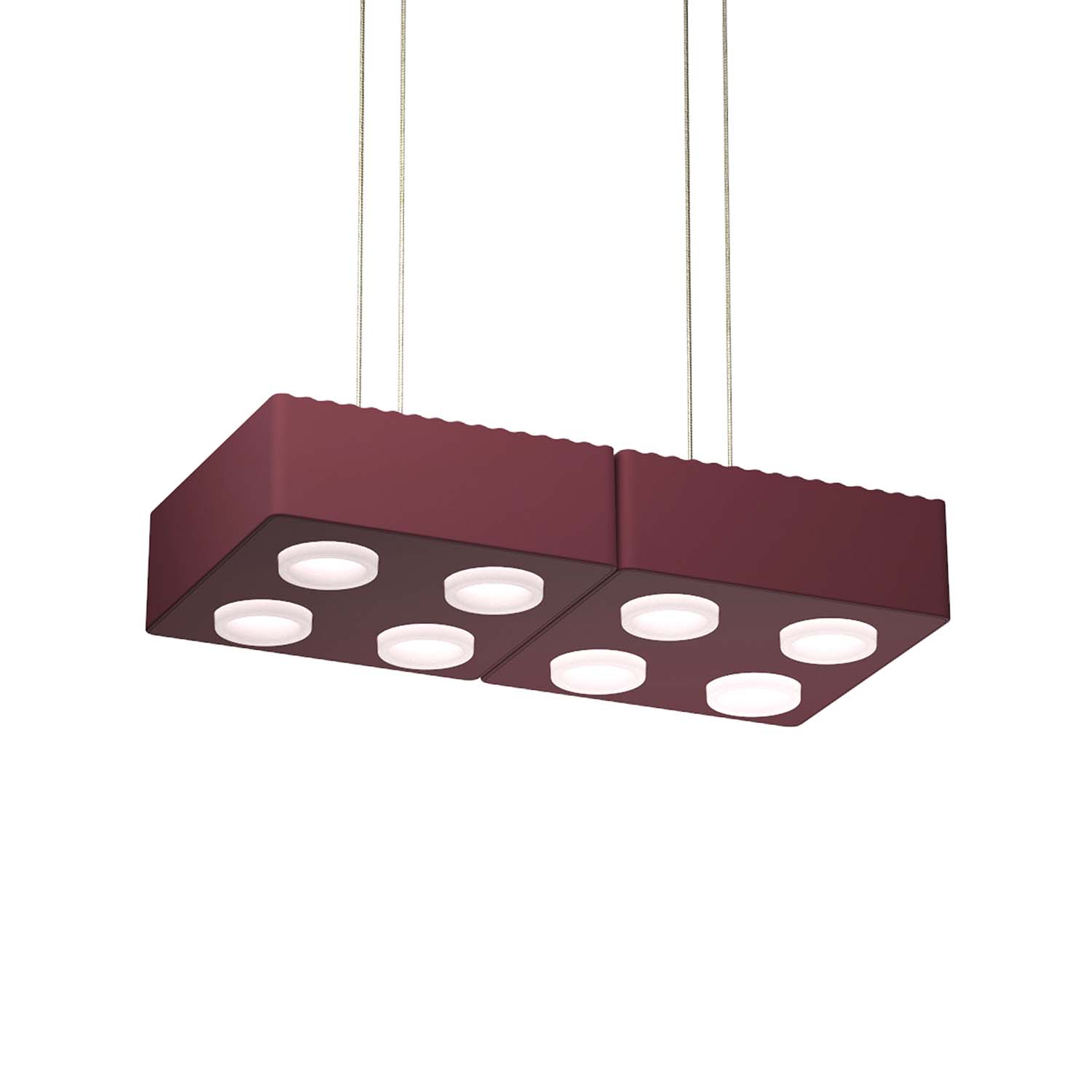 DOMINO - Pendant lamp in the shape of a lego or domino