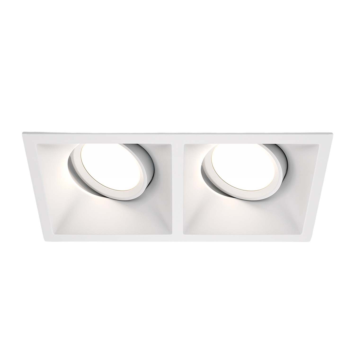 DOT - Double adjustable rectangular recessed spotlight