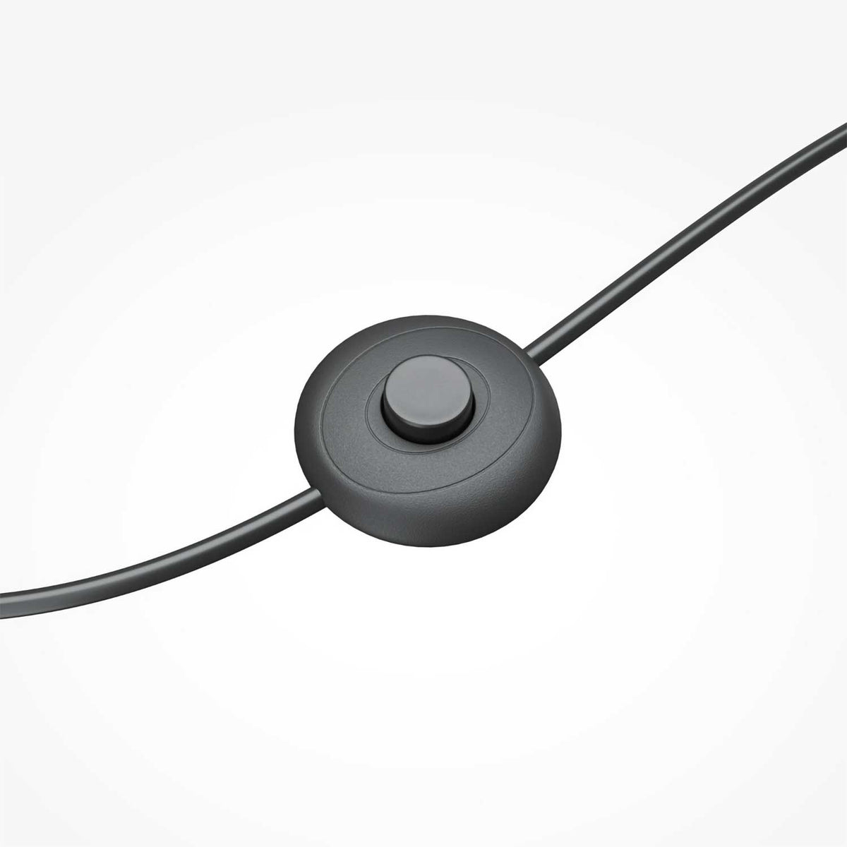 Double Moon - Lampadaire LED en verre et métal