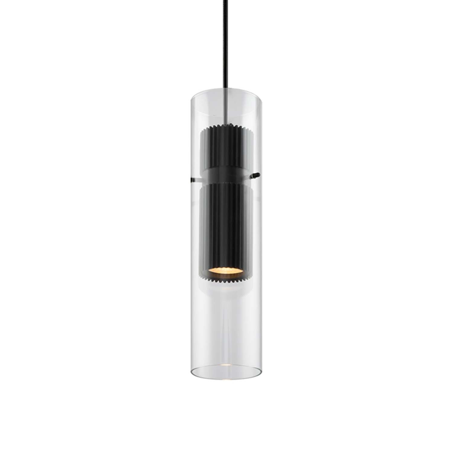 DYNAMICS - Modern glass and aluminum kitchen pendant light