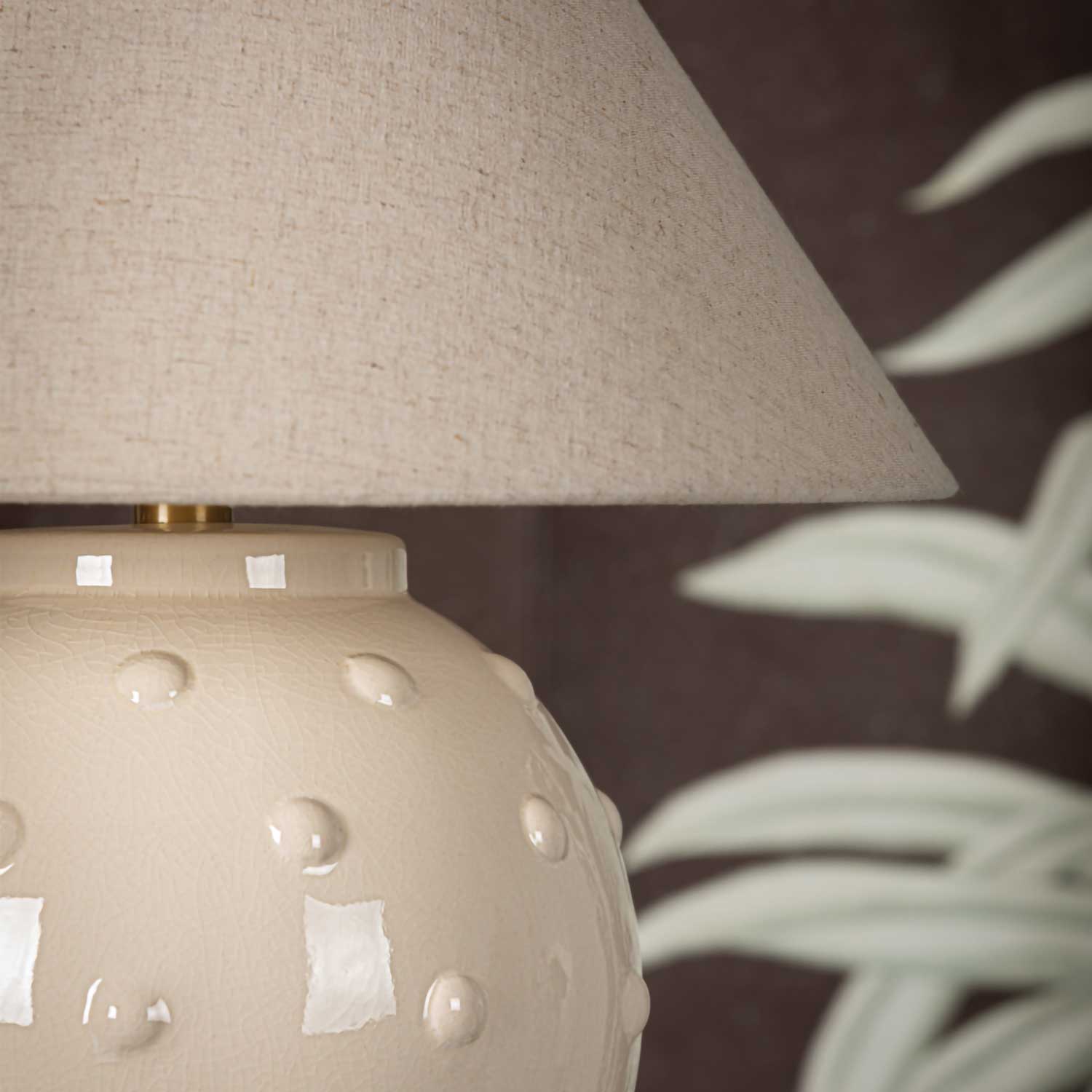 Annabelle - Nachttischlampe aus Keramik im Vintage-Design