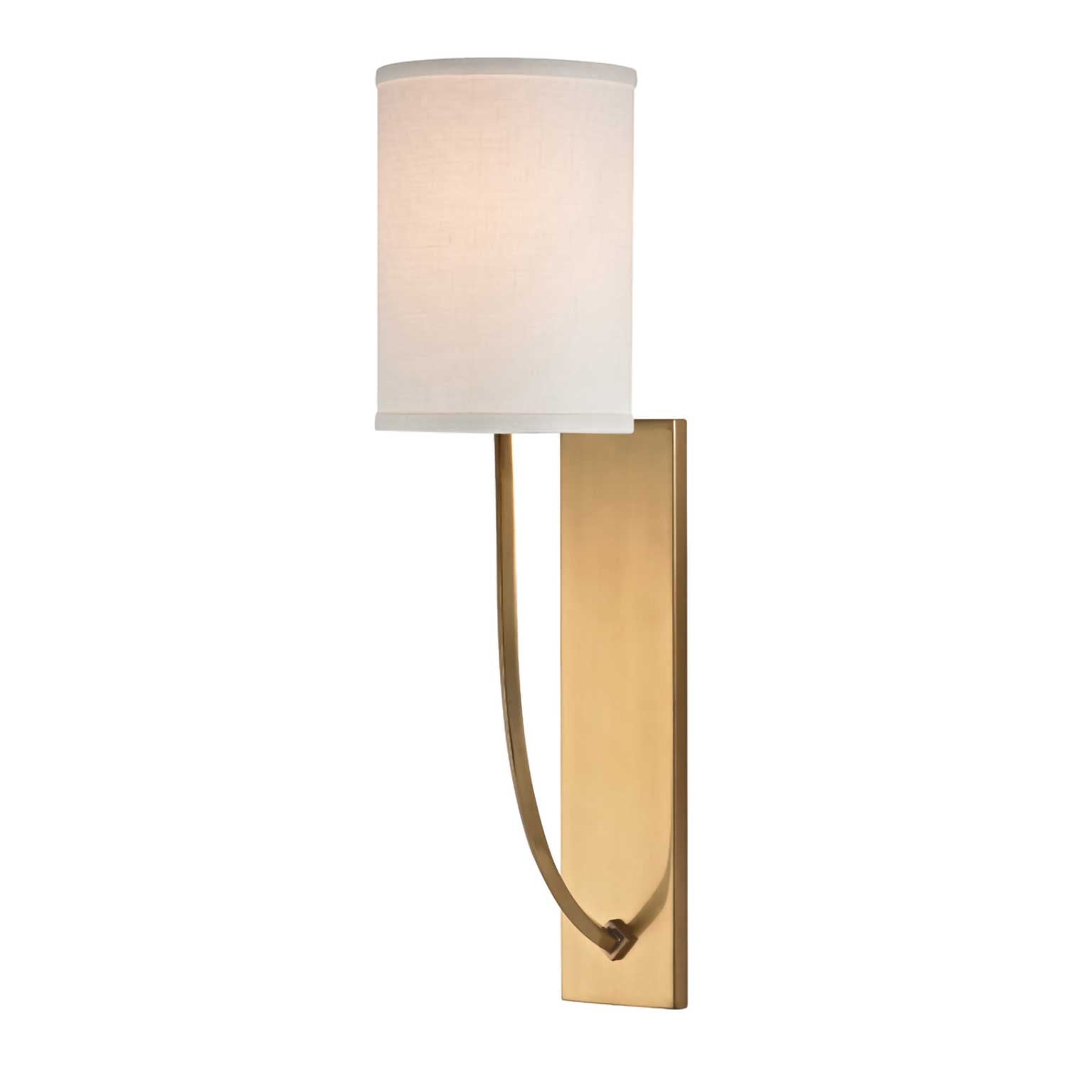 Colton - Designer wall light in brass, bronze or steel