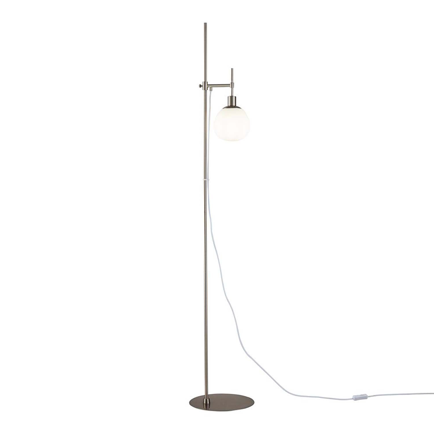 ERICH - Vintage floor lamp with glass ball