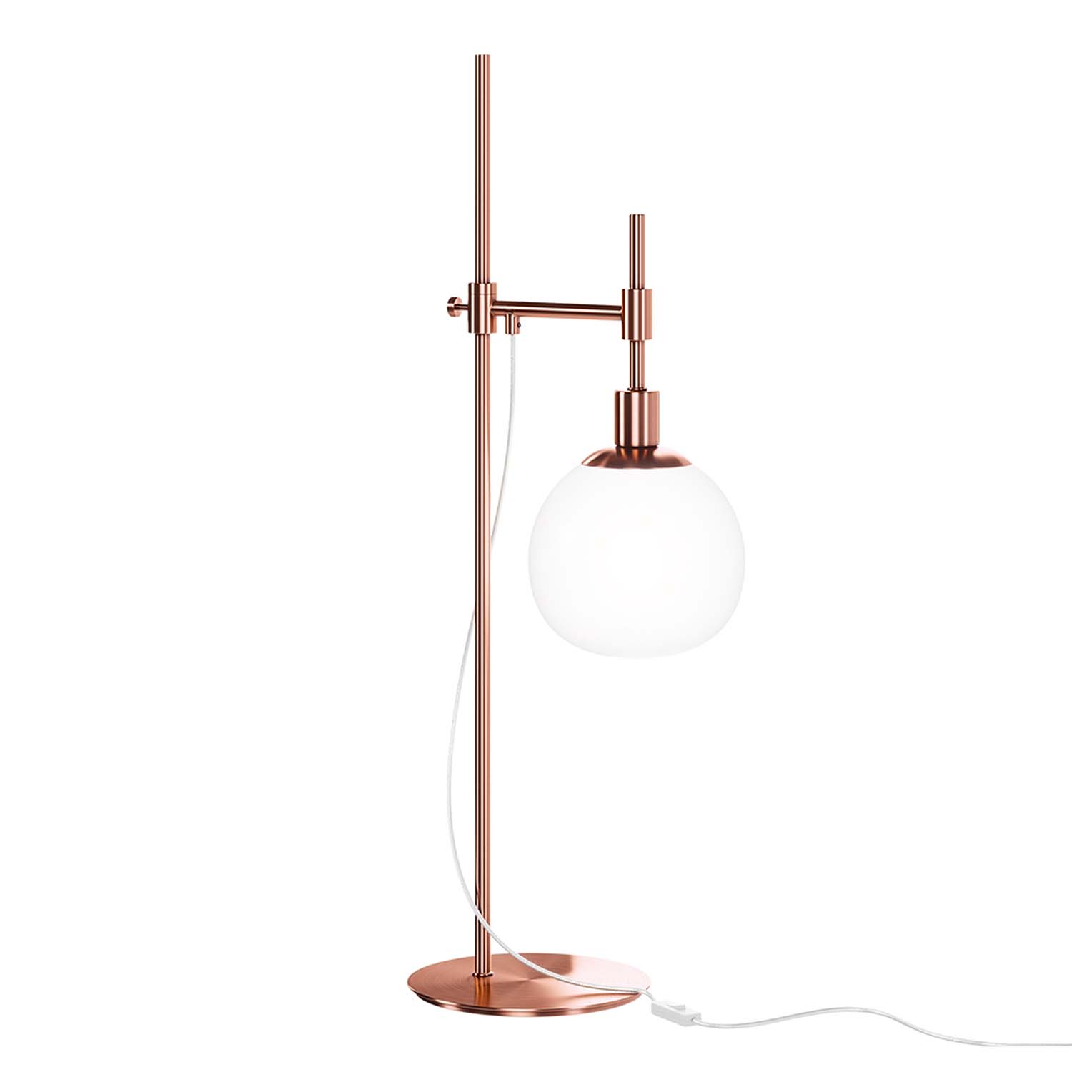 ERICH - Lampe de bureau ajustable avec boule en verre