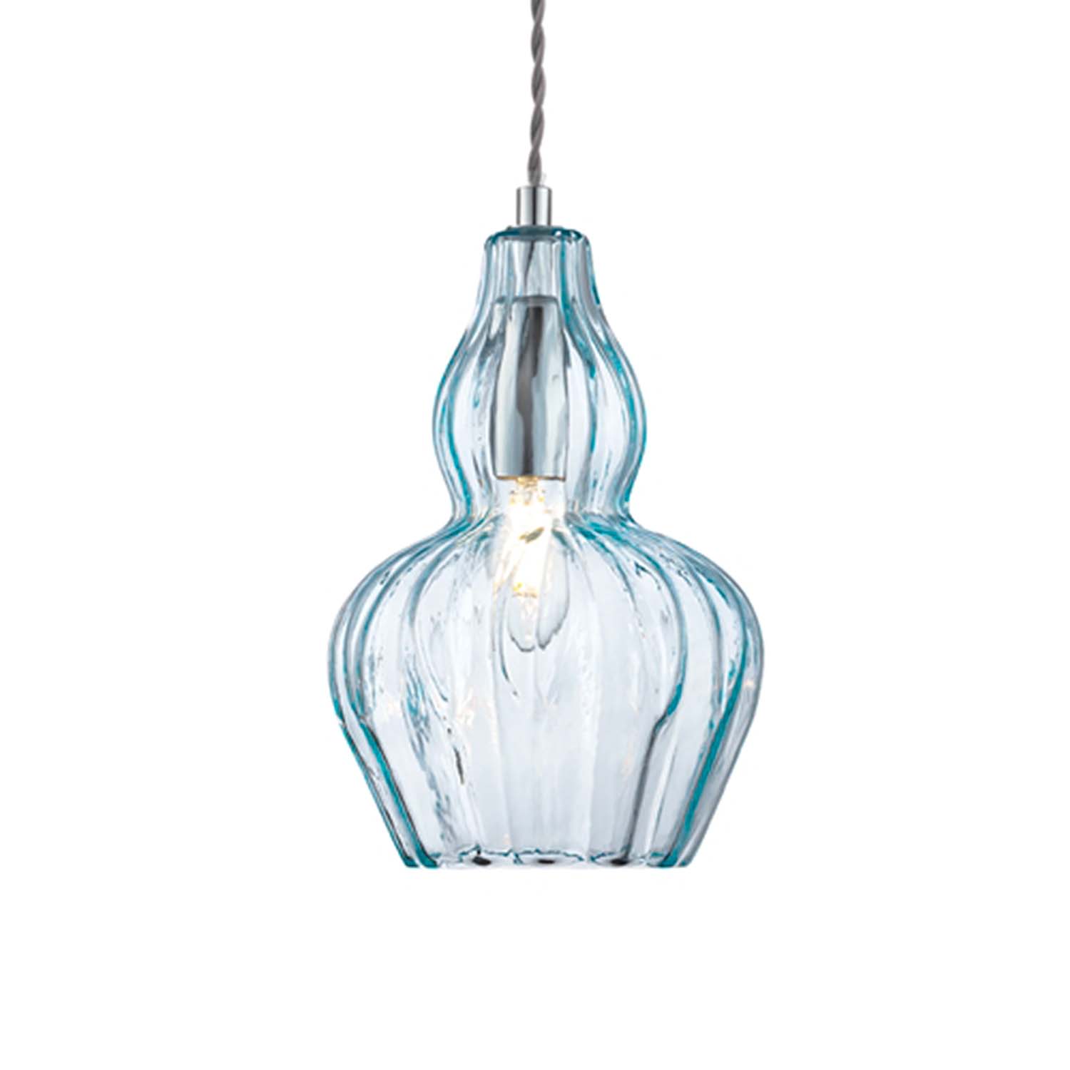 EUSTOMA - Vintage glass chandelier