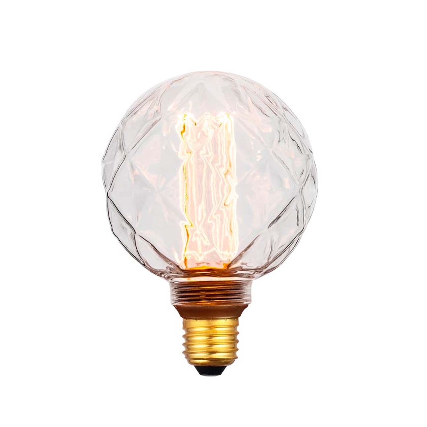 Facet Globe - E27 transparent faceted LED bulb
