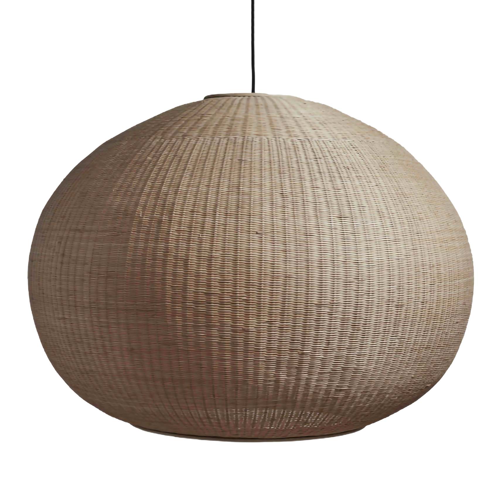 Figo - Grand lustre XXL en rotin pour salon