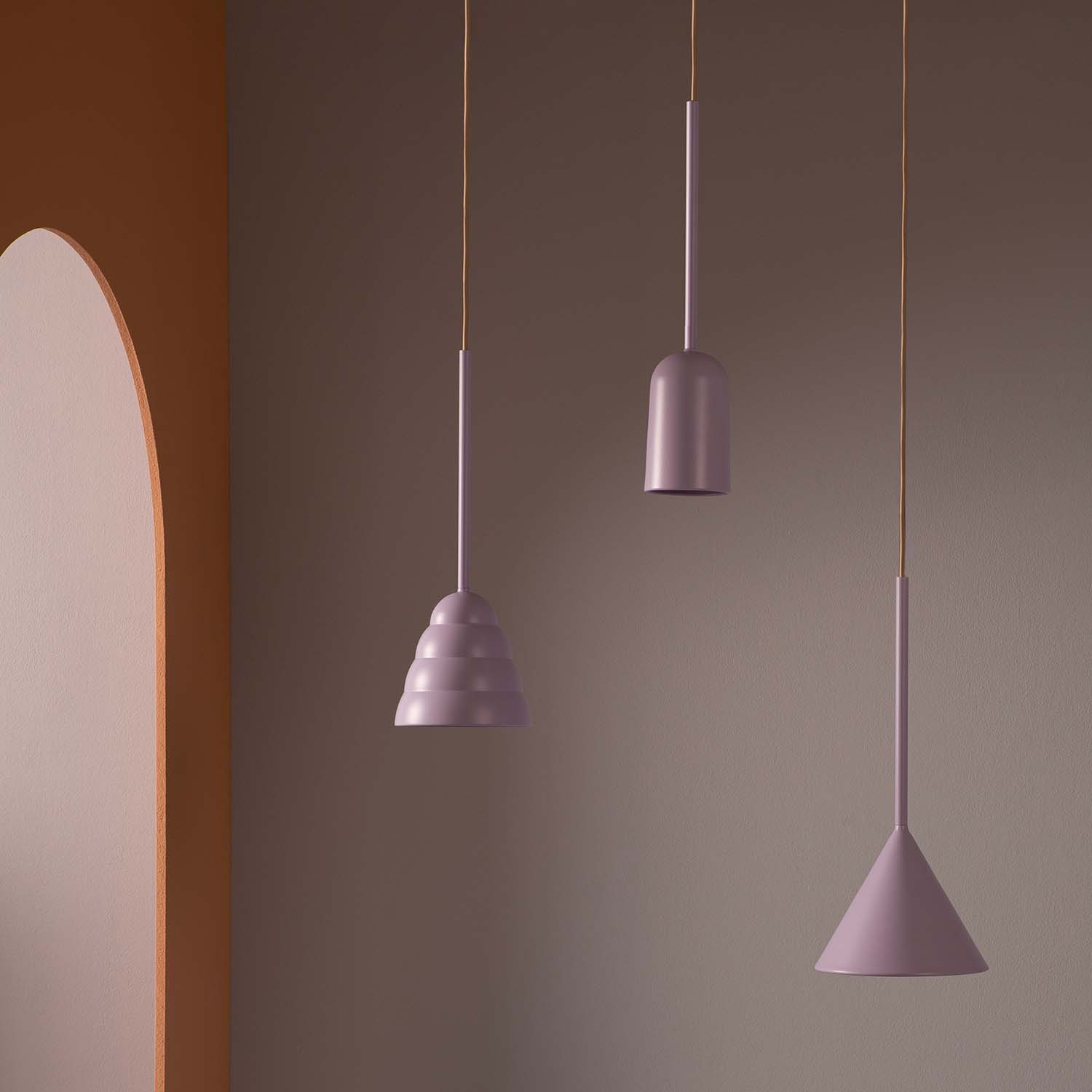 FIGURA CONE - Suspension conique colorée minimaliste design