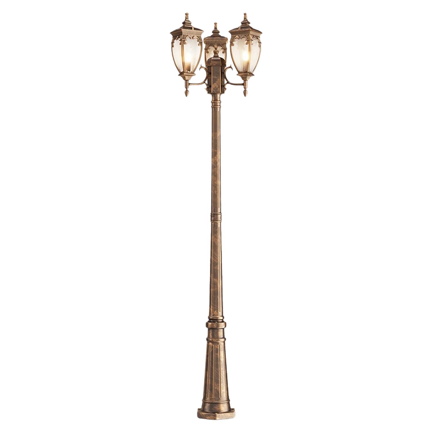 FLEUR - Grand lampadaire d'extérieur style italien ancien