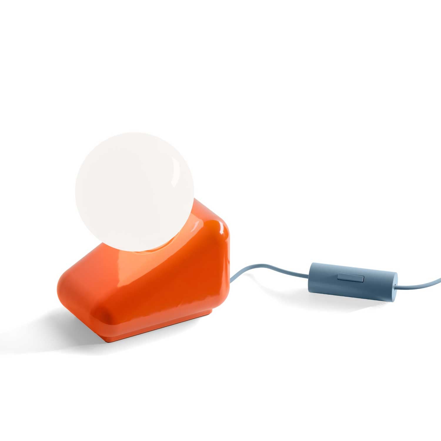 Flip - Lampe de table design en céramique coloré pour salon éclectique