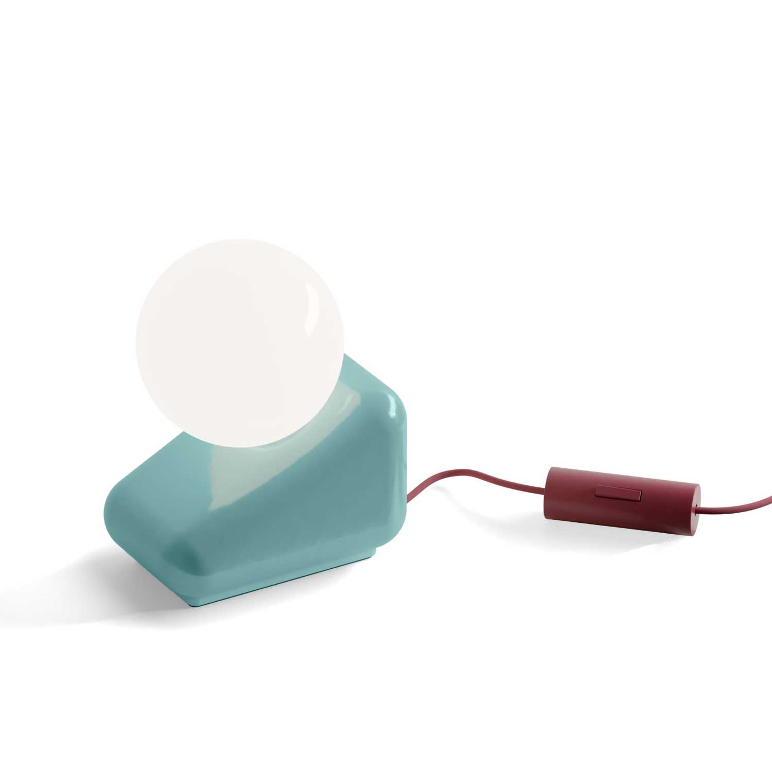 Flip - Lampe de table design en céramique coloré pour salon éclectique