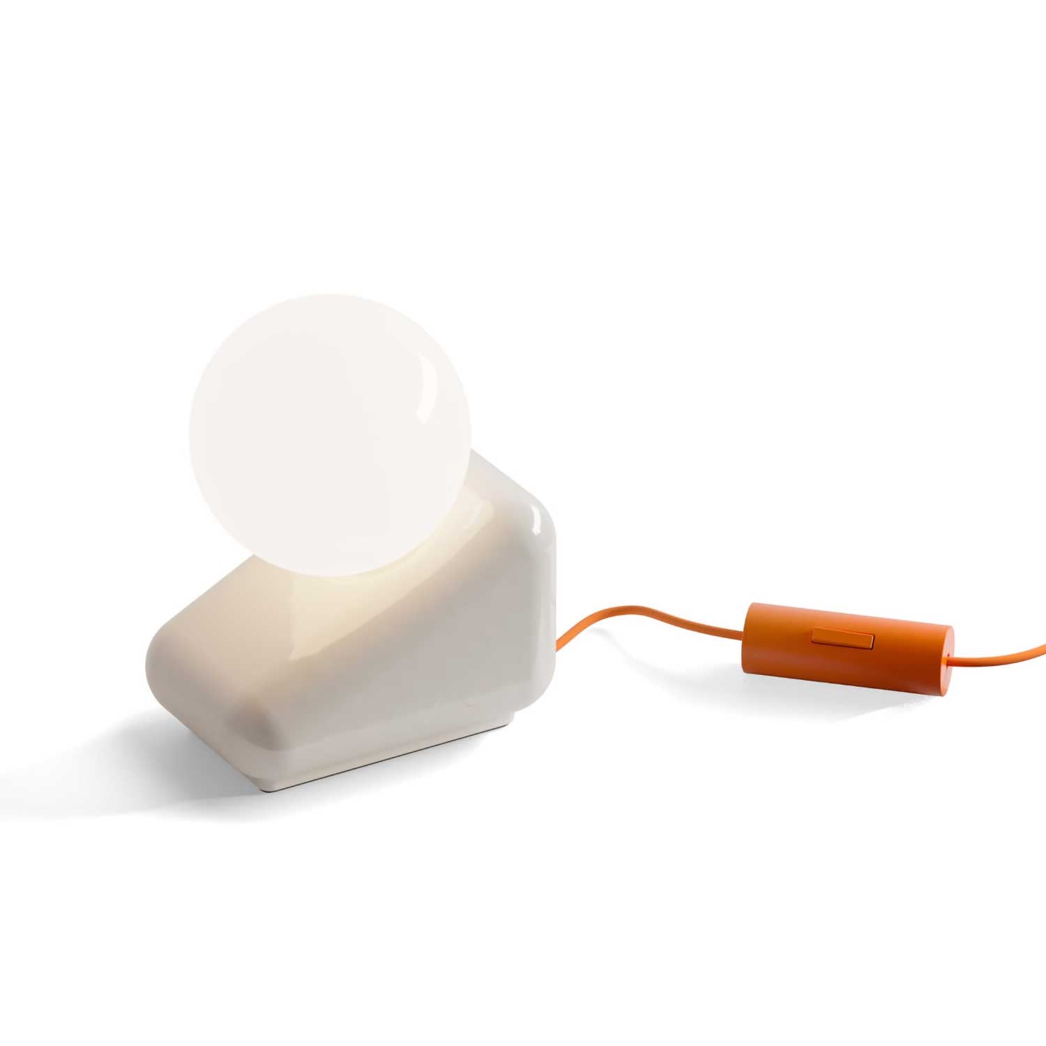 Flip - Lampe de table design en céramique coloré pour salon éclectique