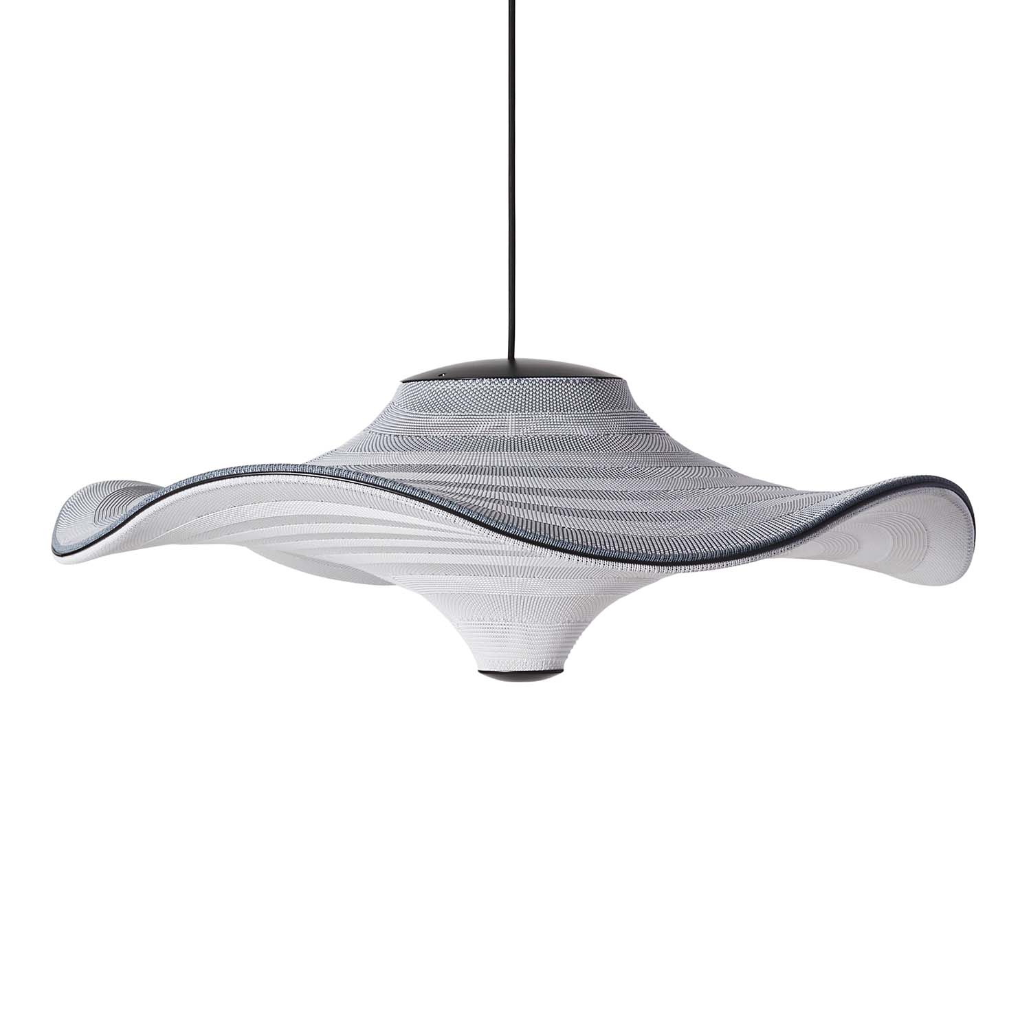MADE BY HAND FLYING japandi woven suspension LED integrated