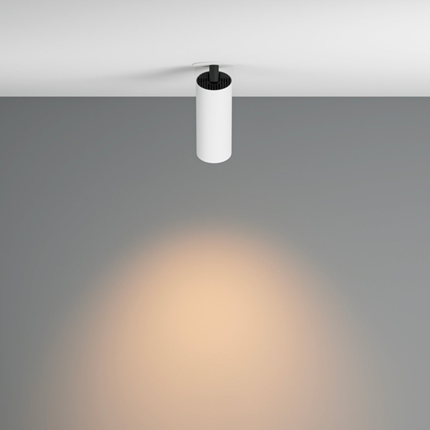 FOCUS LED - Semi-recessed spotlight in integrated LED wall light