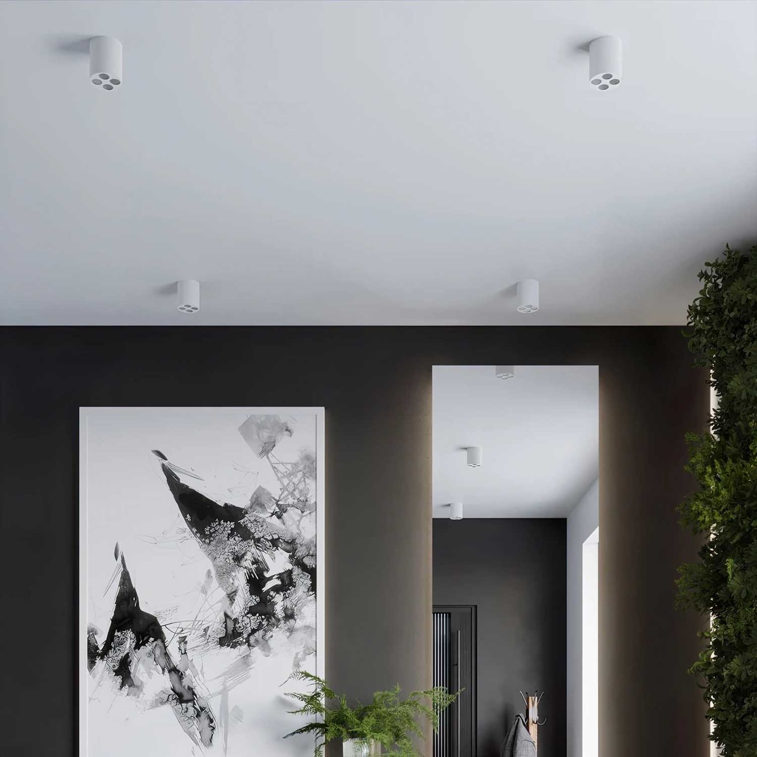 Nodus - Spot aluminium en saillie LED design moderne